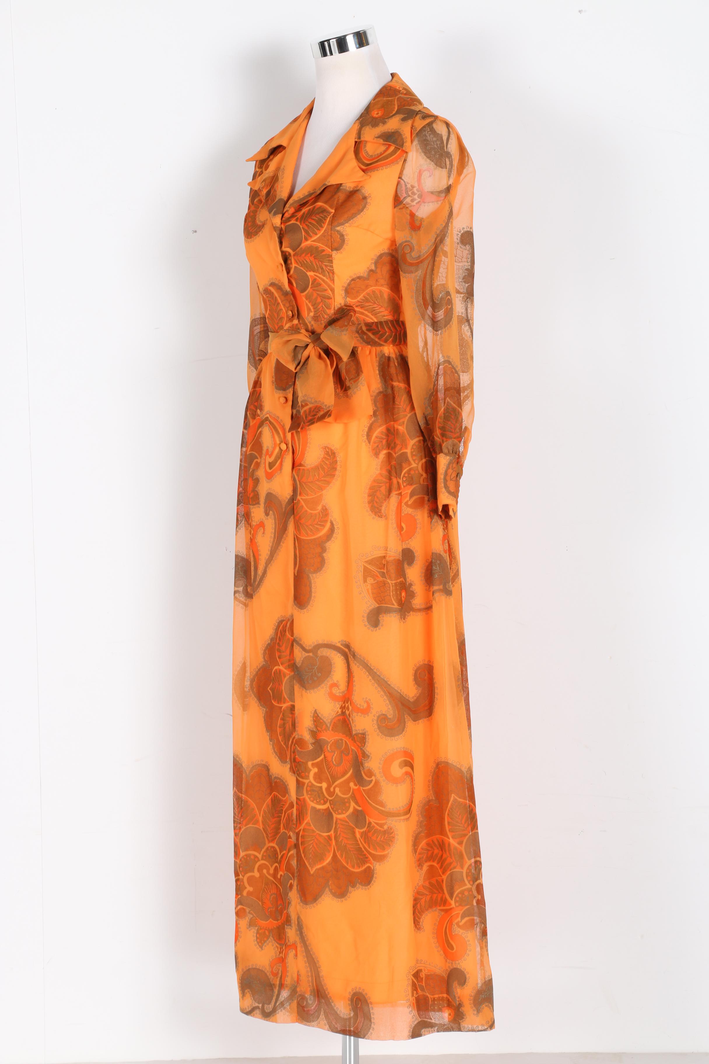 Alfred Shaheen Vintage Organza Dress