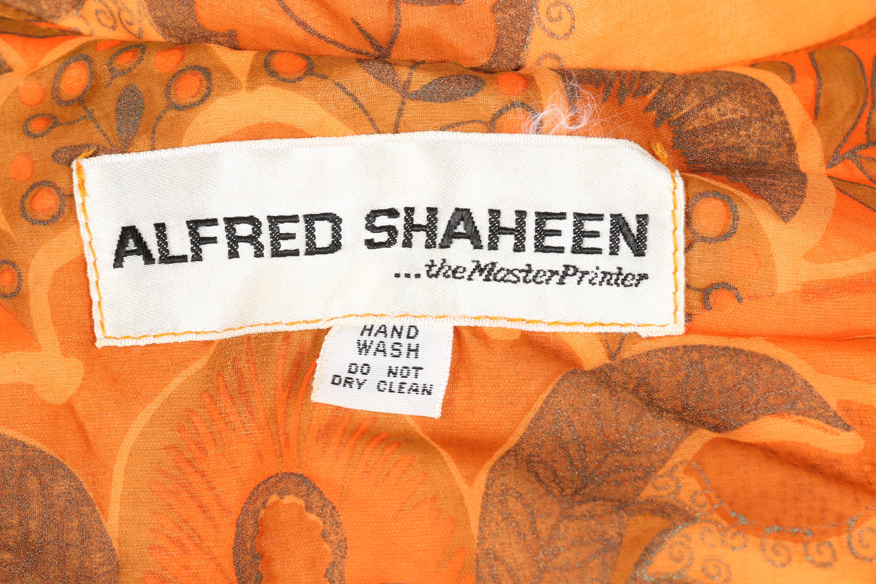 Alfred Shaheen Vintage Organza Dress