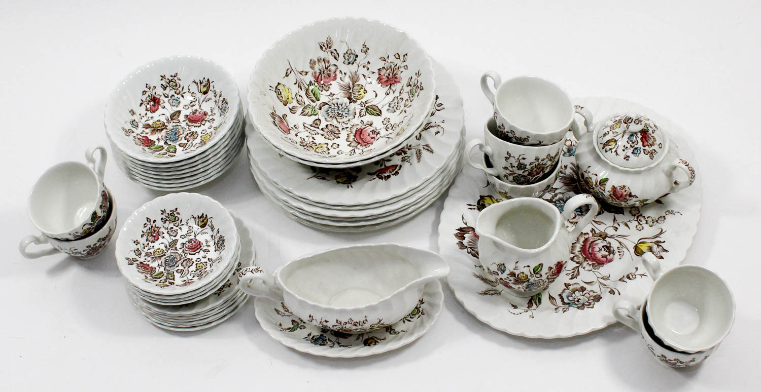 Staffordshire Bouquet Dinnerware Set