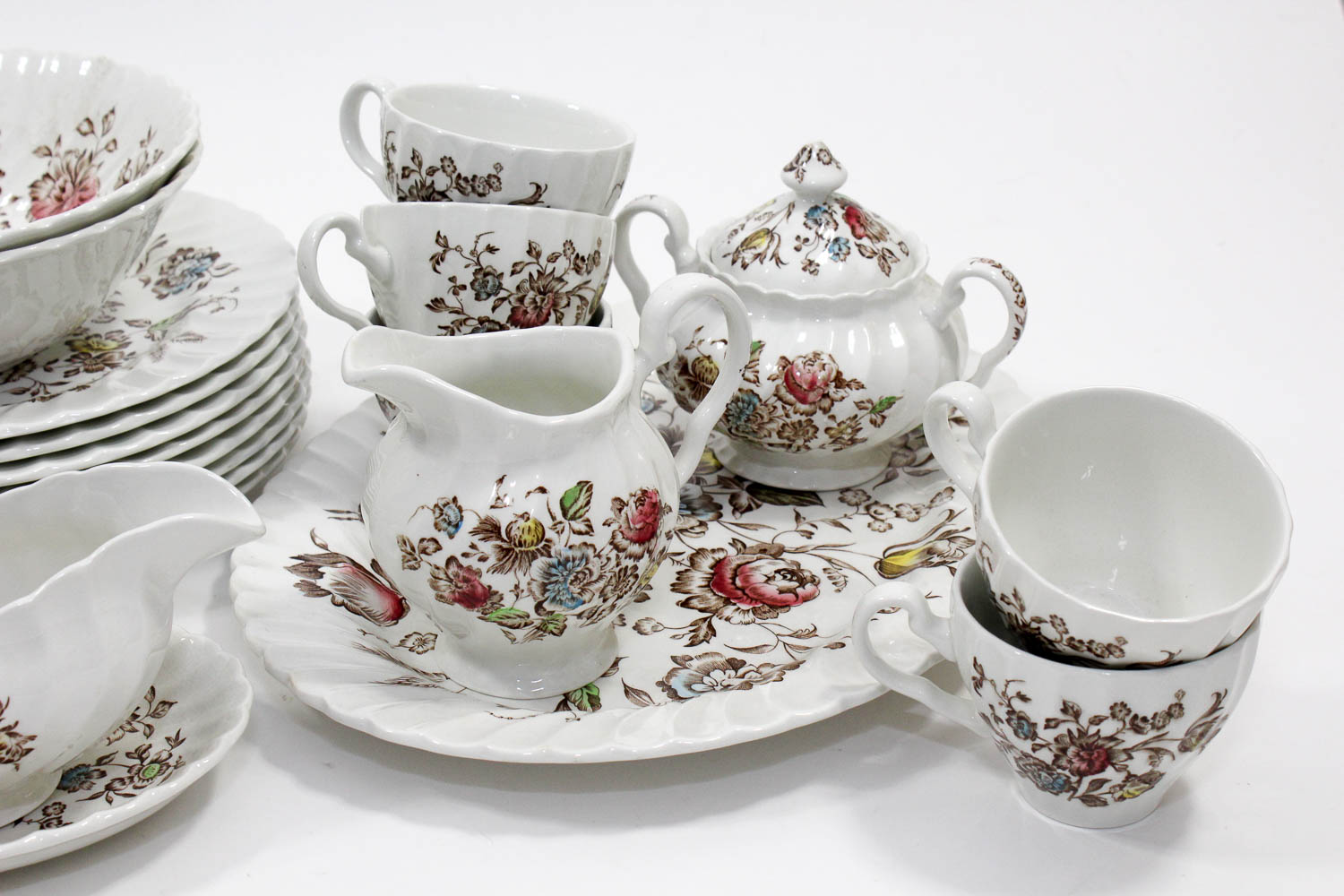 Staffordshire Bouquet Dinnerware Set