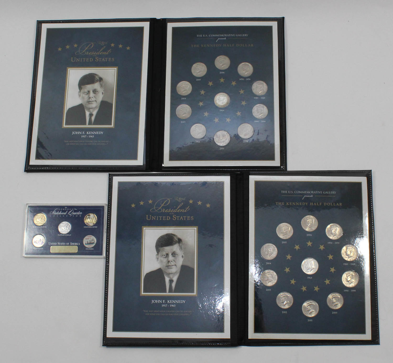 2 Commemorative Kennedy Half Dollar and Complete Statehood Virginia Collection