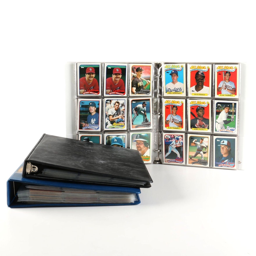 Collection of Baseball Cards Including Topps and Upper Deck