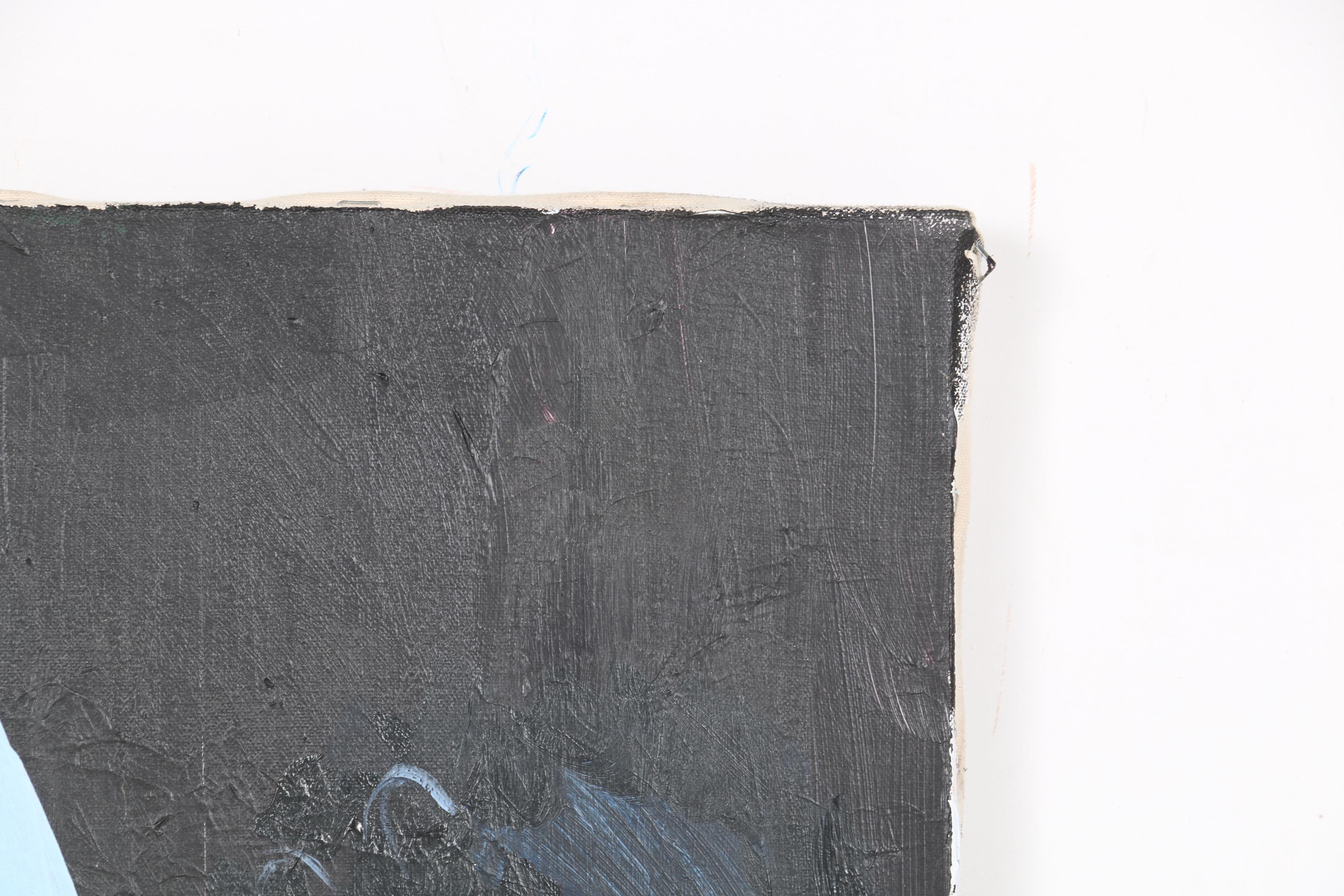 Mary Laura Taylor Acrylic Painting of Abstract Portrait