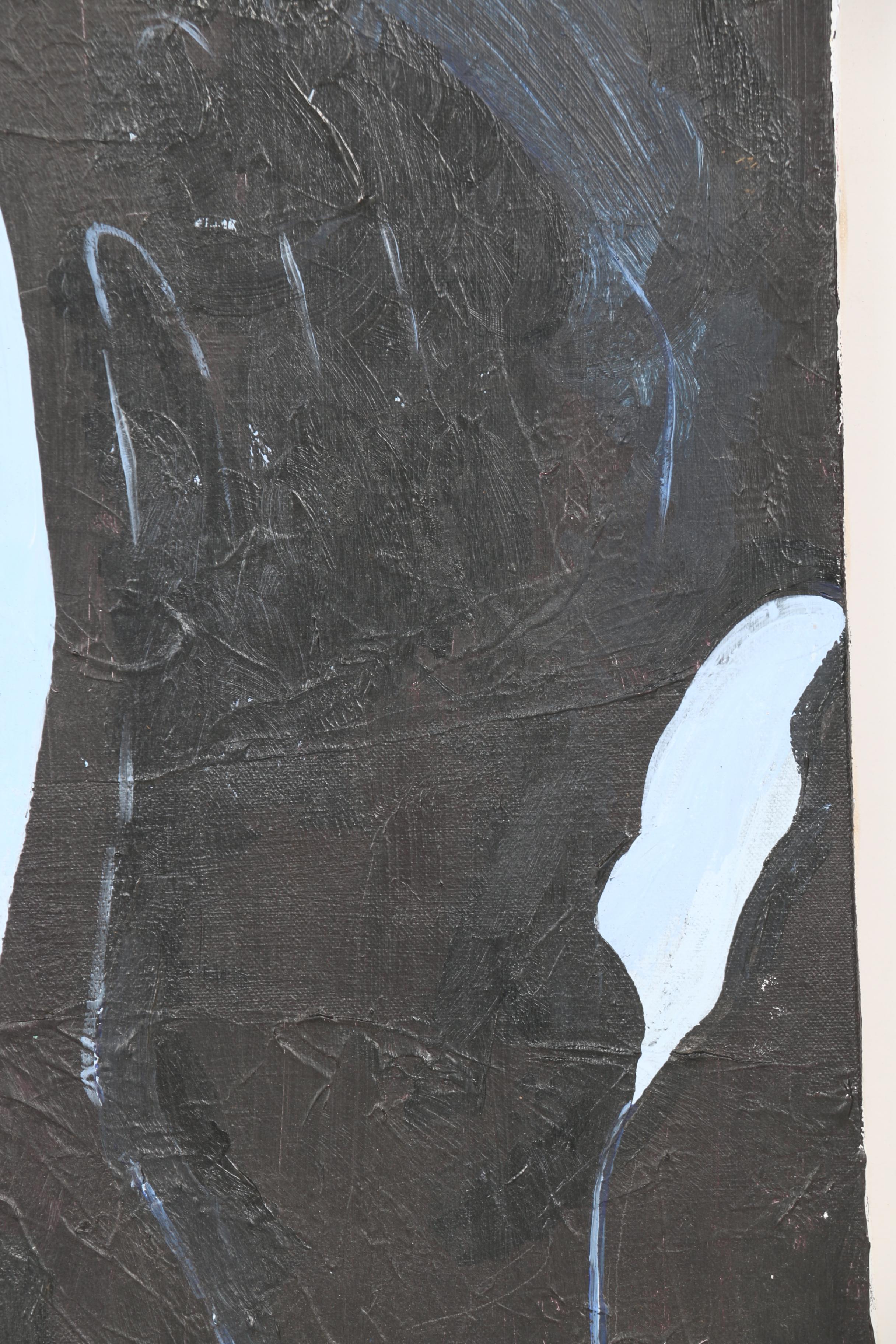 Mary Laura Taylor Acrylic Painting of Abstract Portrait