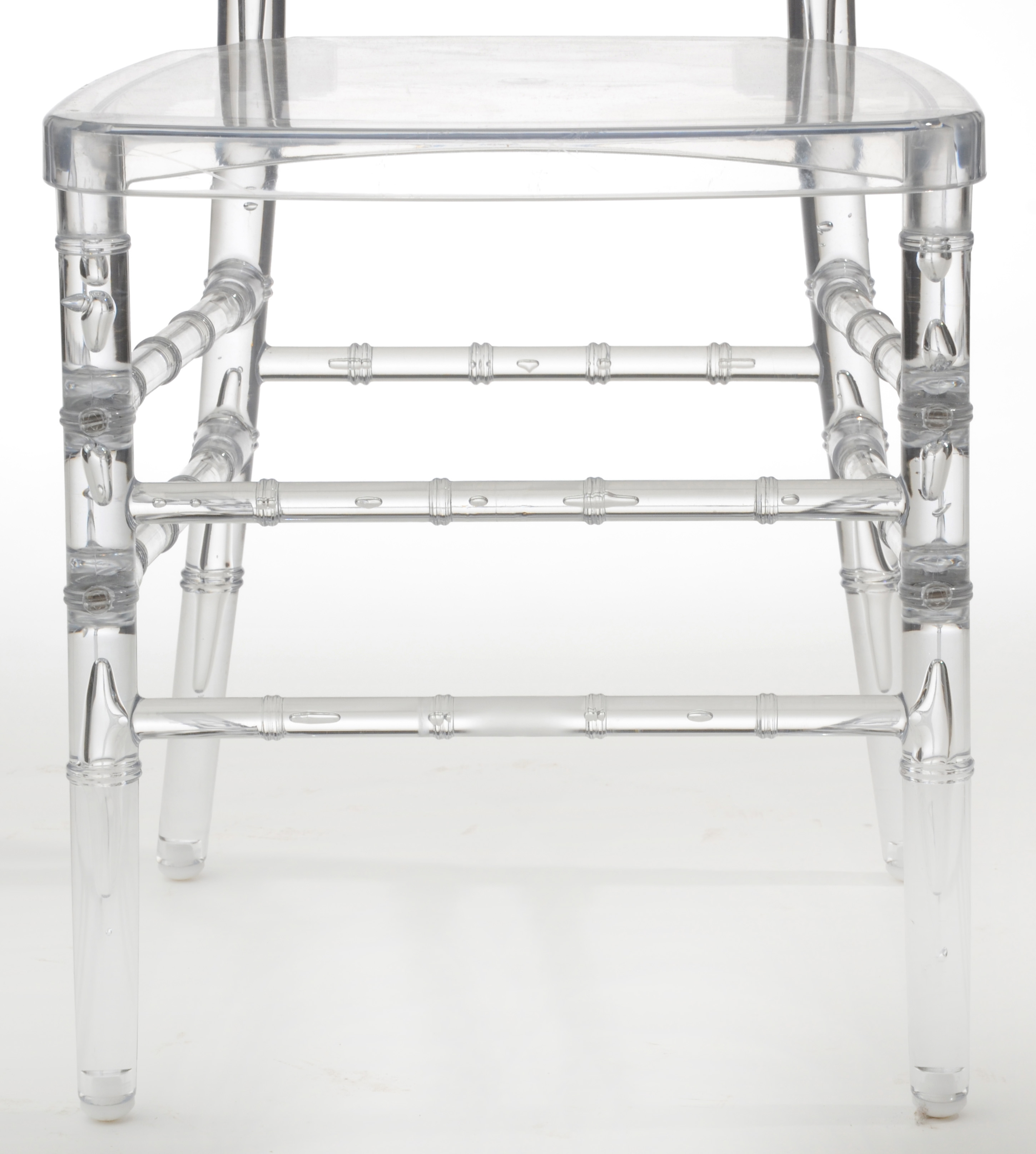 Modern Clear Acrylic "Chiavari" Style Chairs