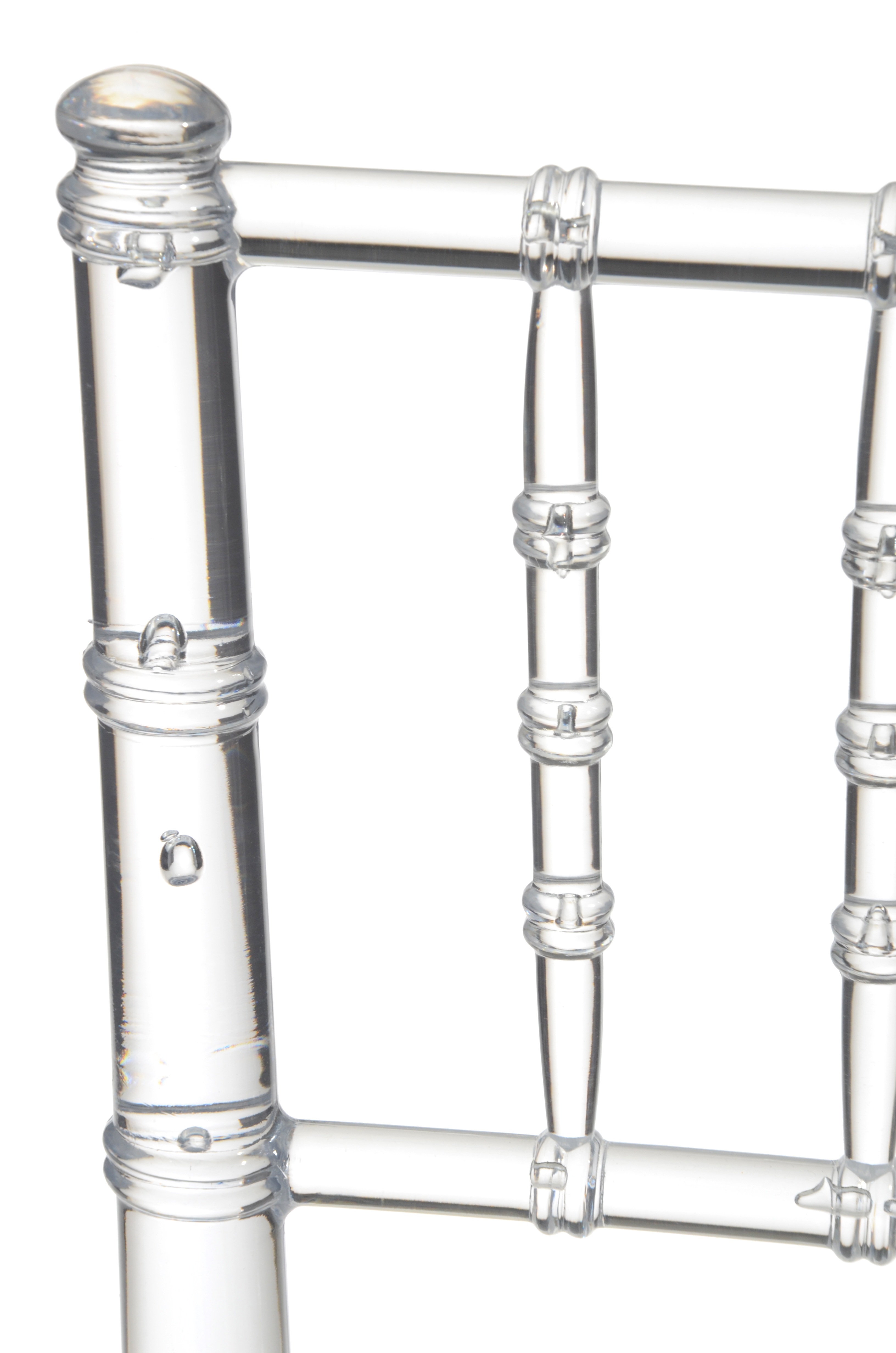 Modern Clear Acrylic "Chiavari" Style Chairs