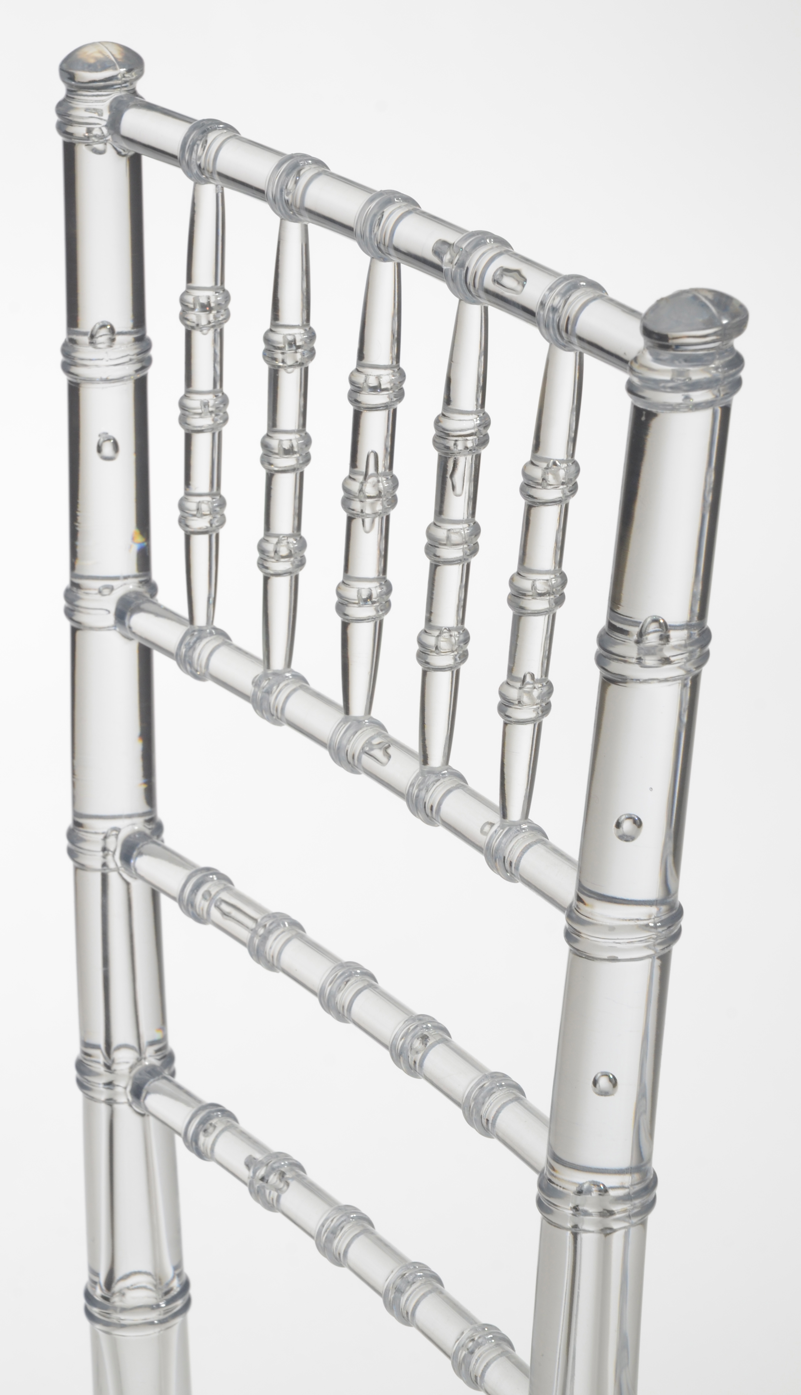 Modern Clear Acrylic "Chiavari" Style Chairs