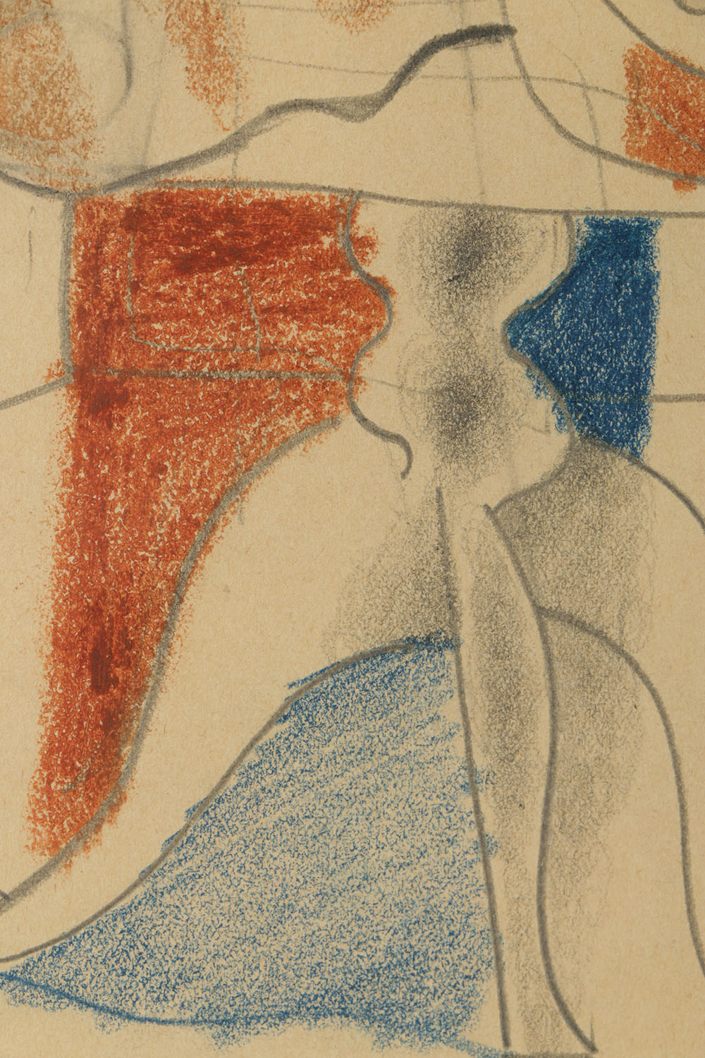 Edgar Yaeger Original Graphite and Pastel Sketch on Paper