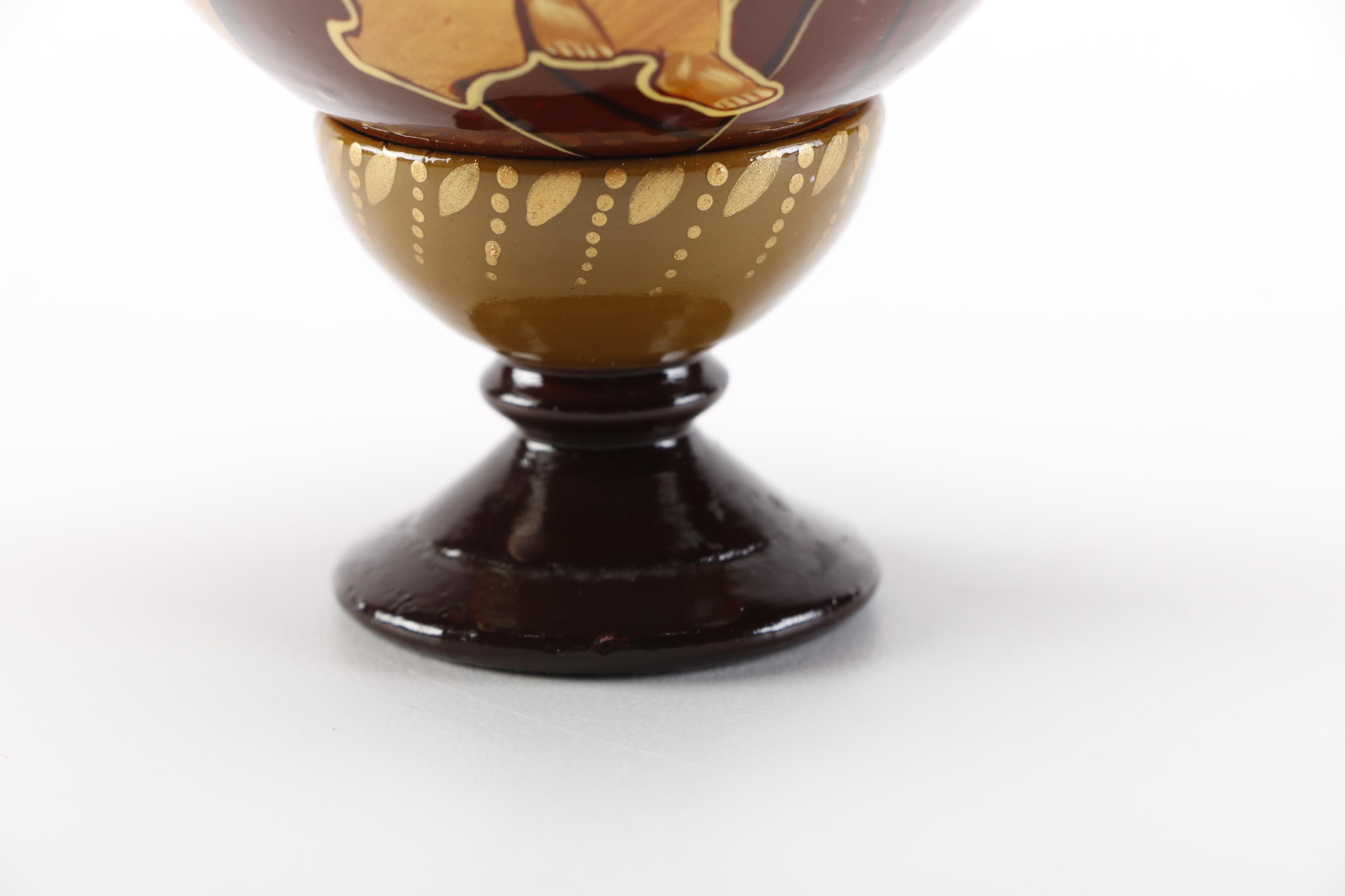 Hand-Painted Russian Souvenir Icon Egg