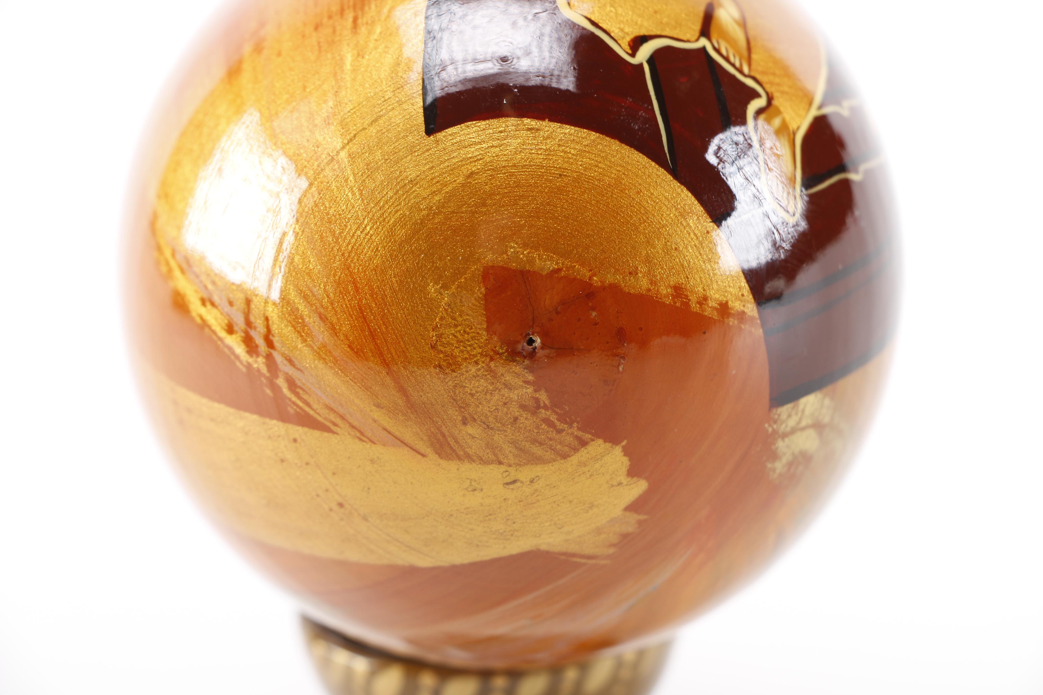 Hand-Painted Russian Souvenir Icon Egg