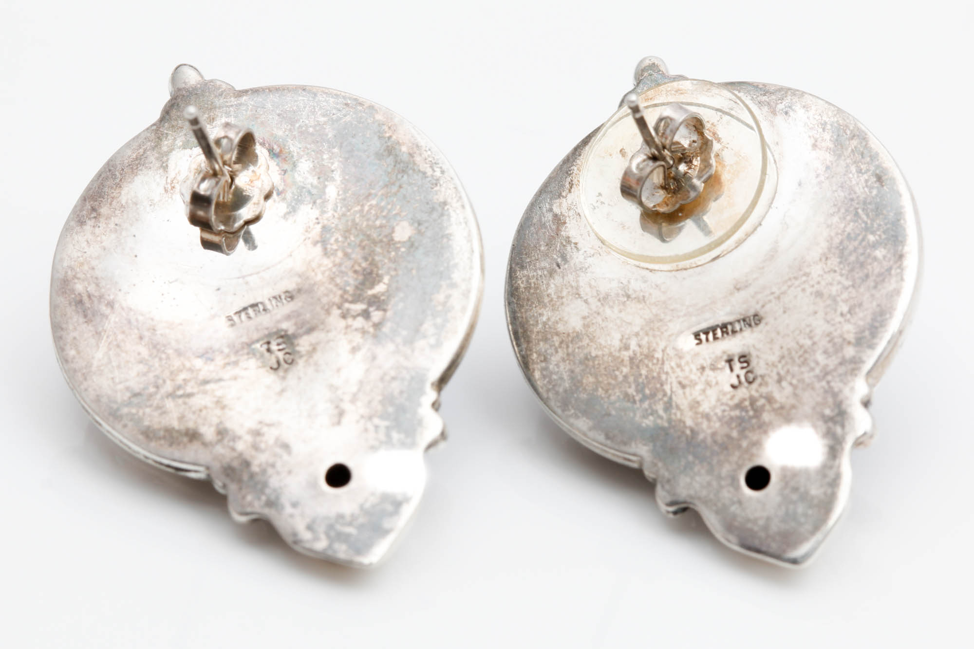 Sterling Silver Moonstone and Lapis Lazuli Earrings