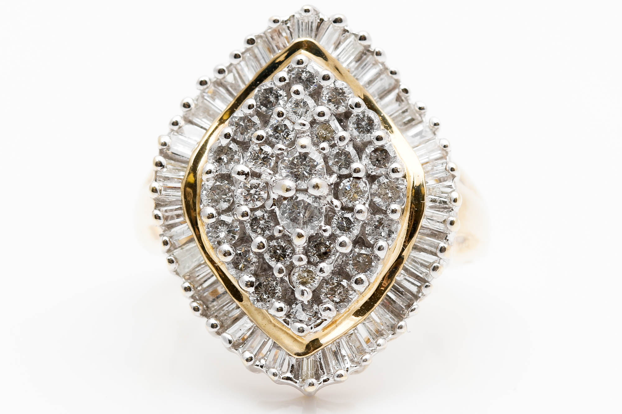 10K Yellow Gold 1.80 CT Diamond Ring