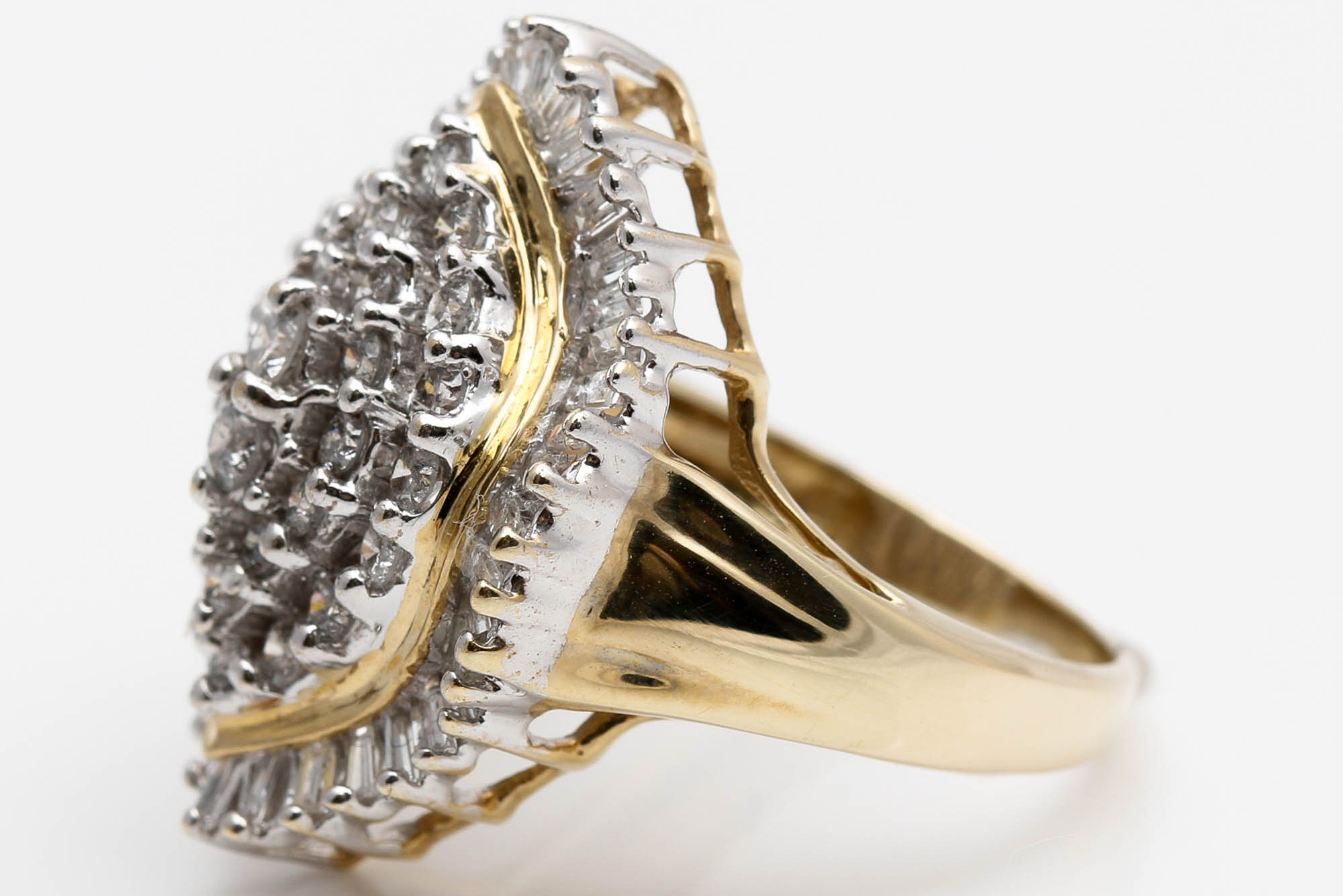 10K Yellow Gold 1.80 CT Diamond Ring