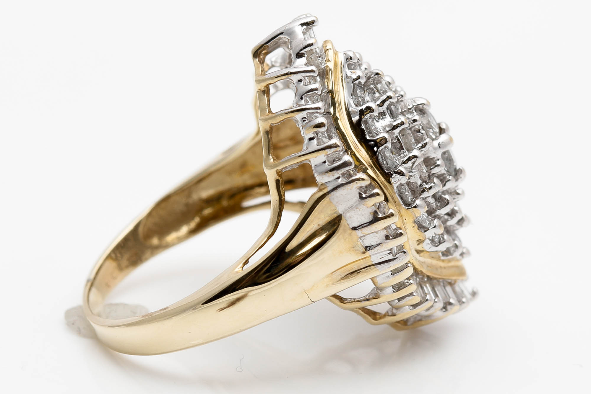 10K Yellow Gold 1.80 CT Diamond Ring