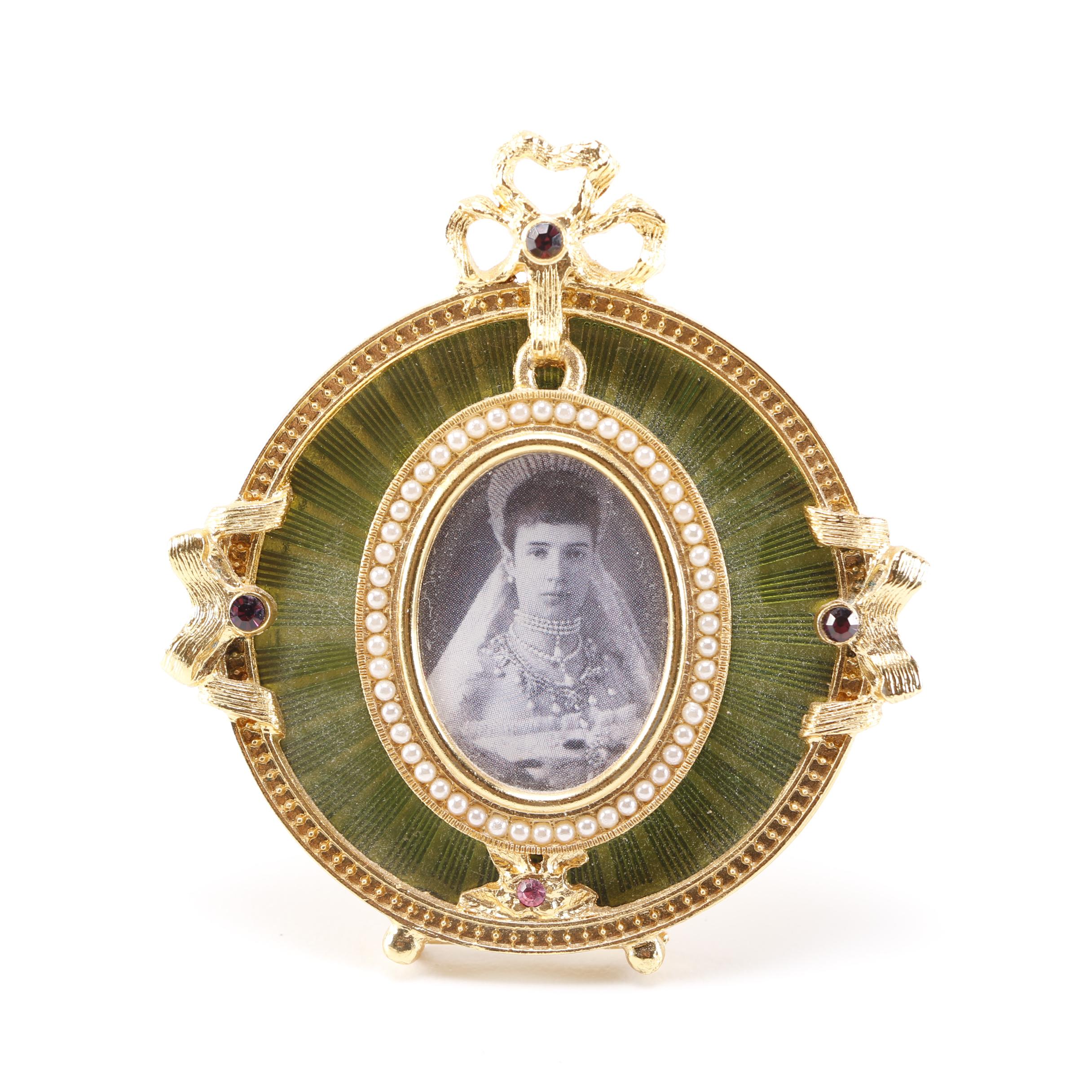 Fabergé Picture Frame Featuring Tsarina Alexandra of Russia