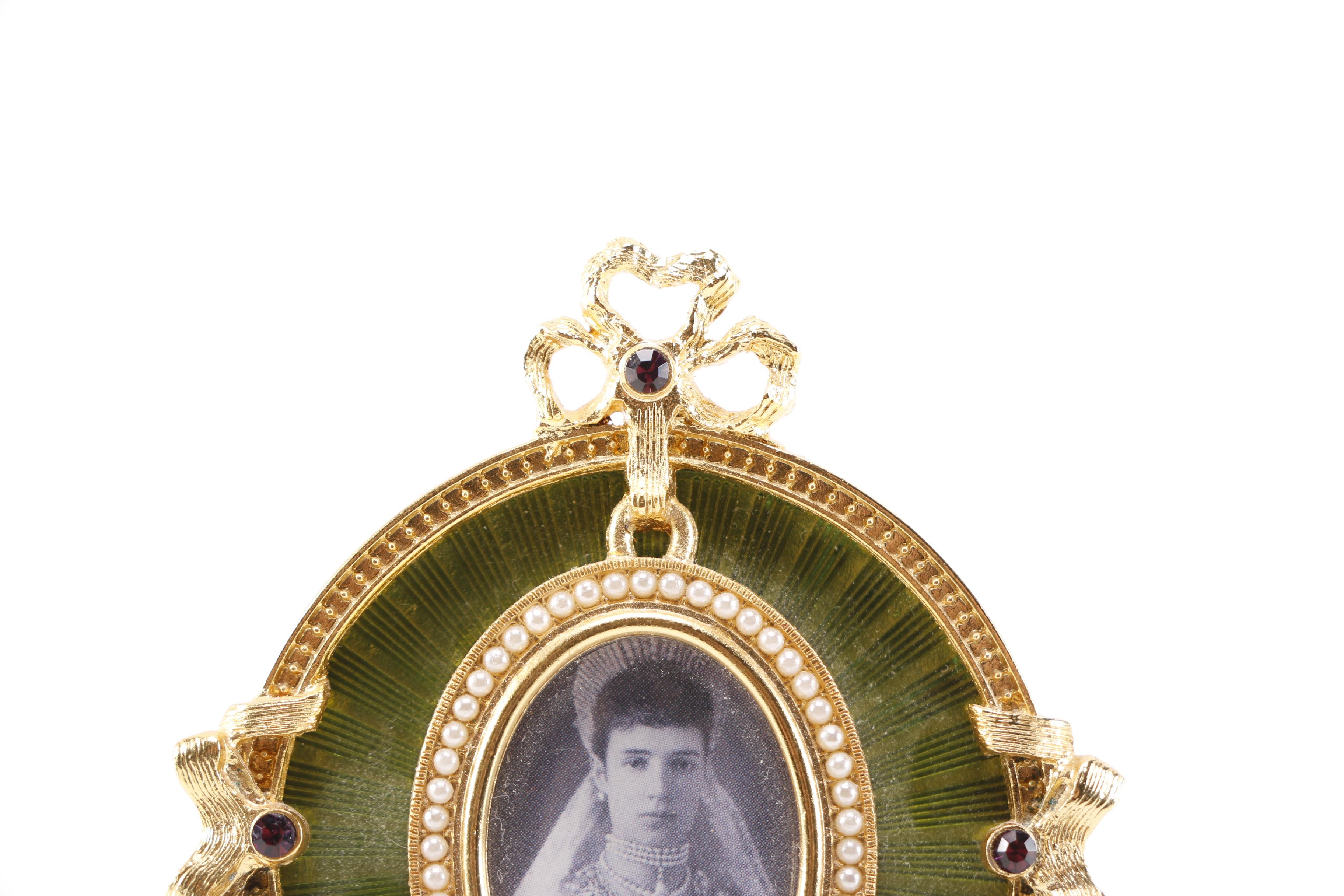 Fabergé Picture Frame Featuring Tsarina Alexandra of Russia