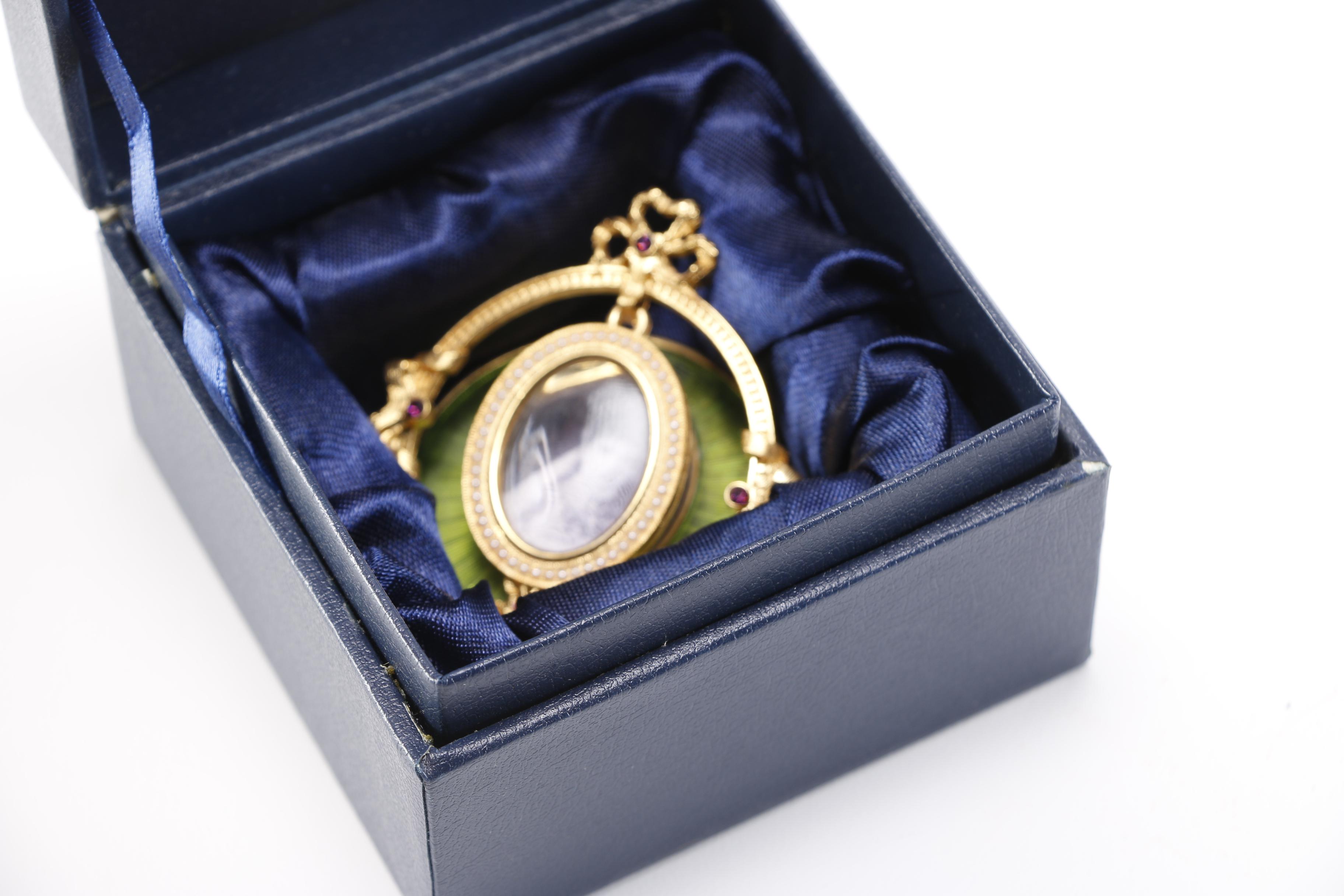 Fabergé Picture Frame Featuring Tsarina Alexandra of Russia