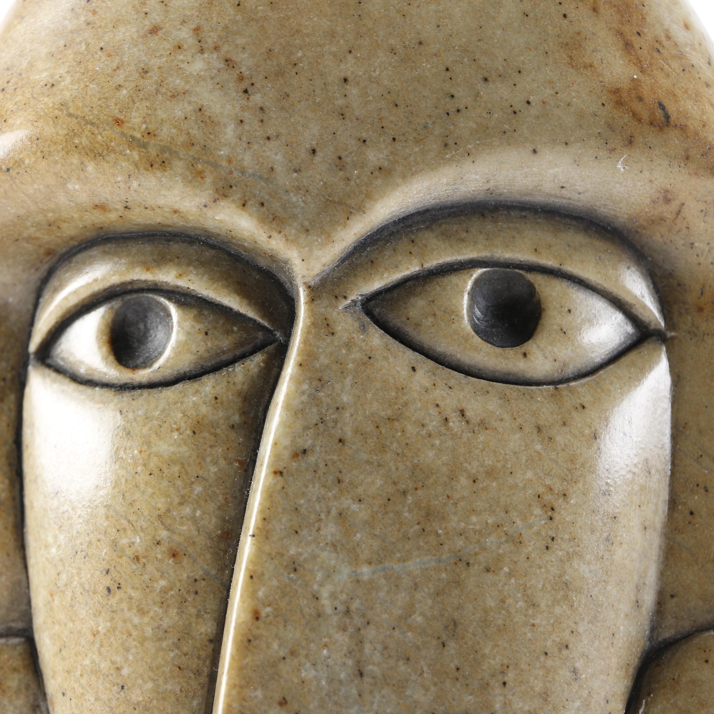 Signed Vince Bomberry Inuit Art Soapstone Sculpture