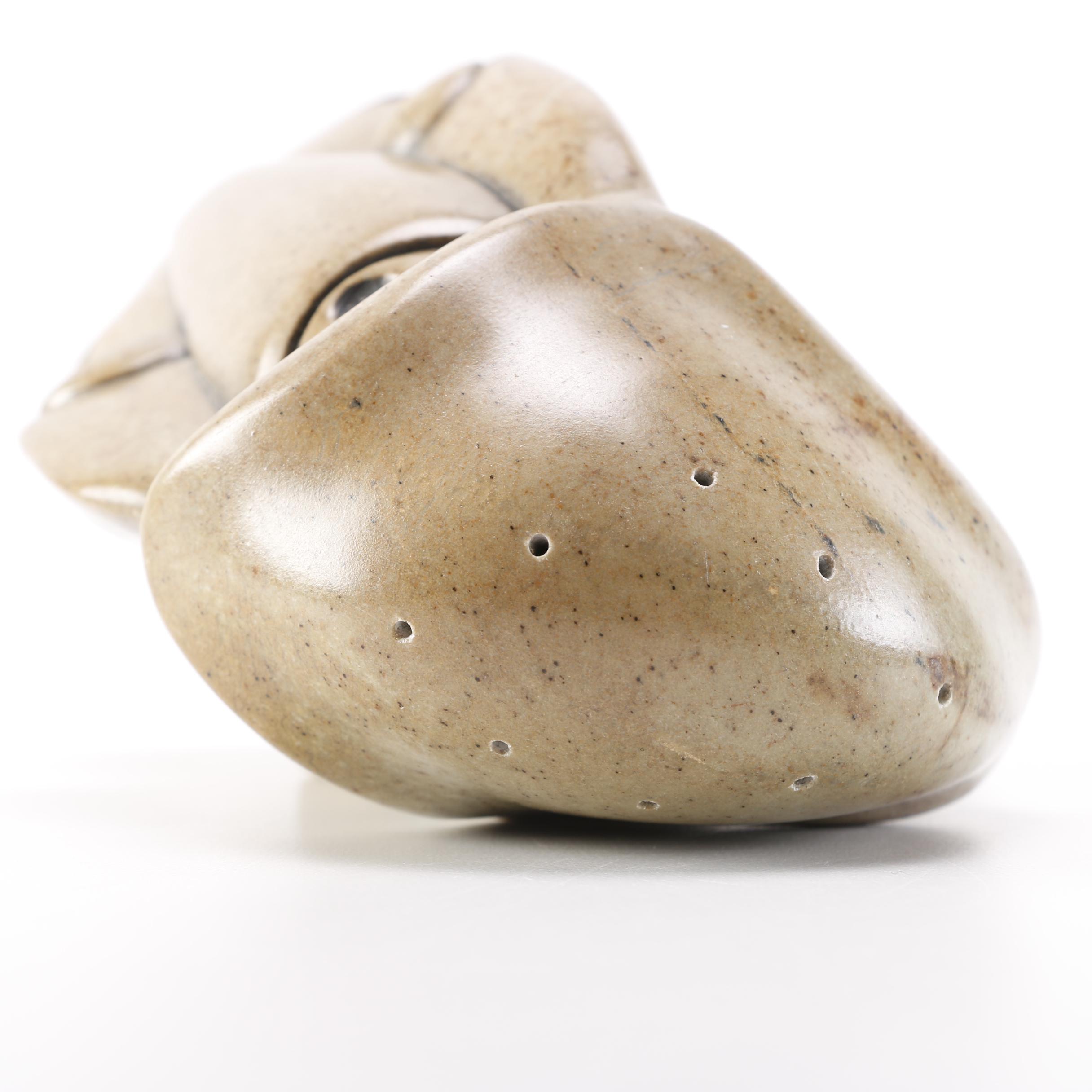 Signed Vince Bomberry Inuit Art Soapstone Sculpture