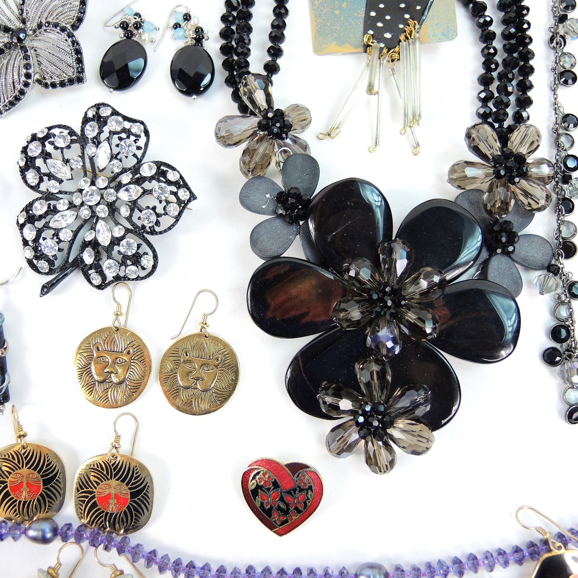 Assortment of Large-Scale Costume Jewelry