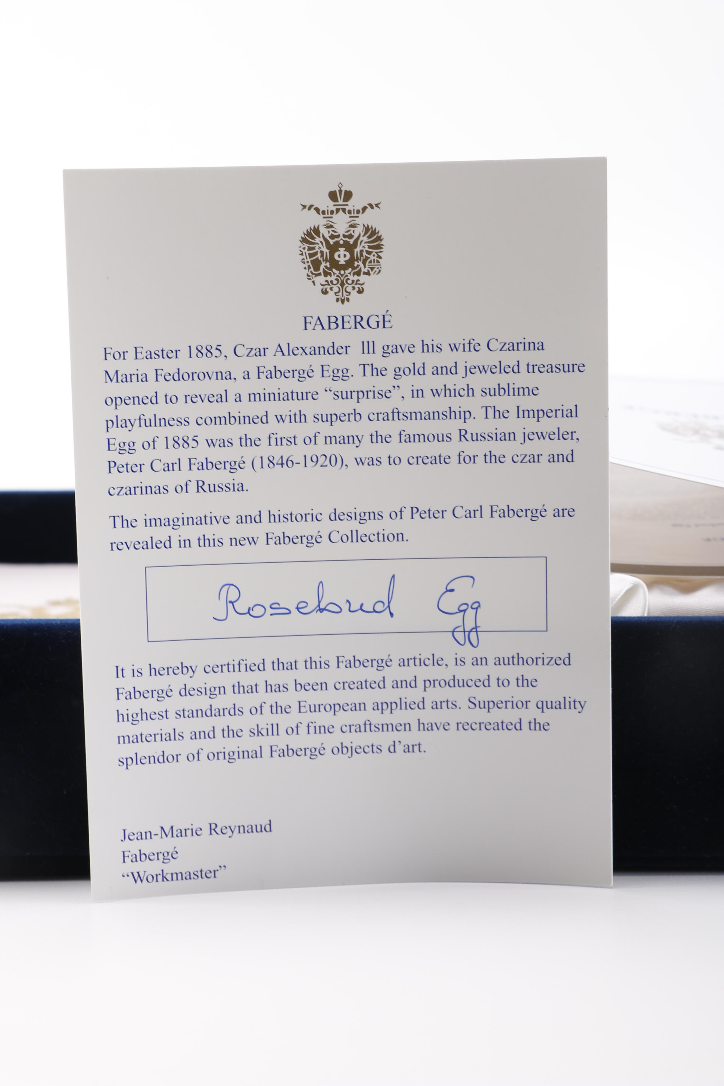 Fabergé Red Rosebud Egg