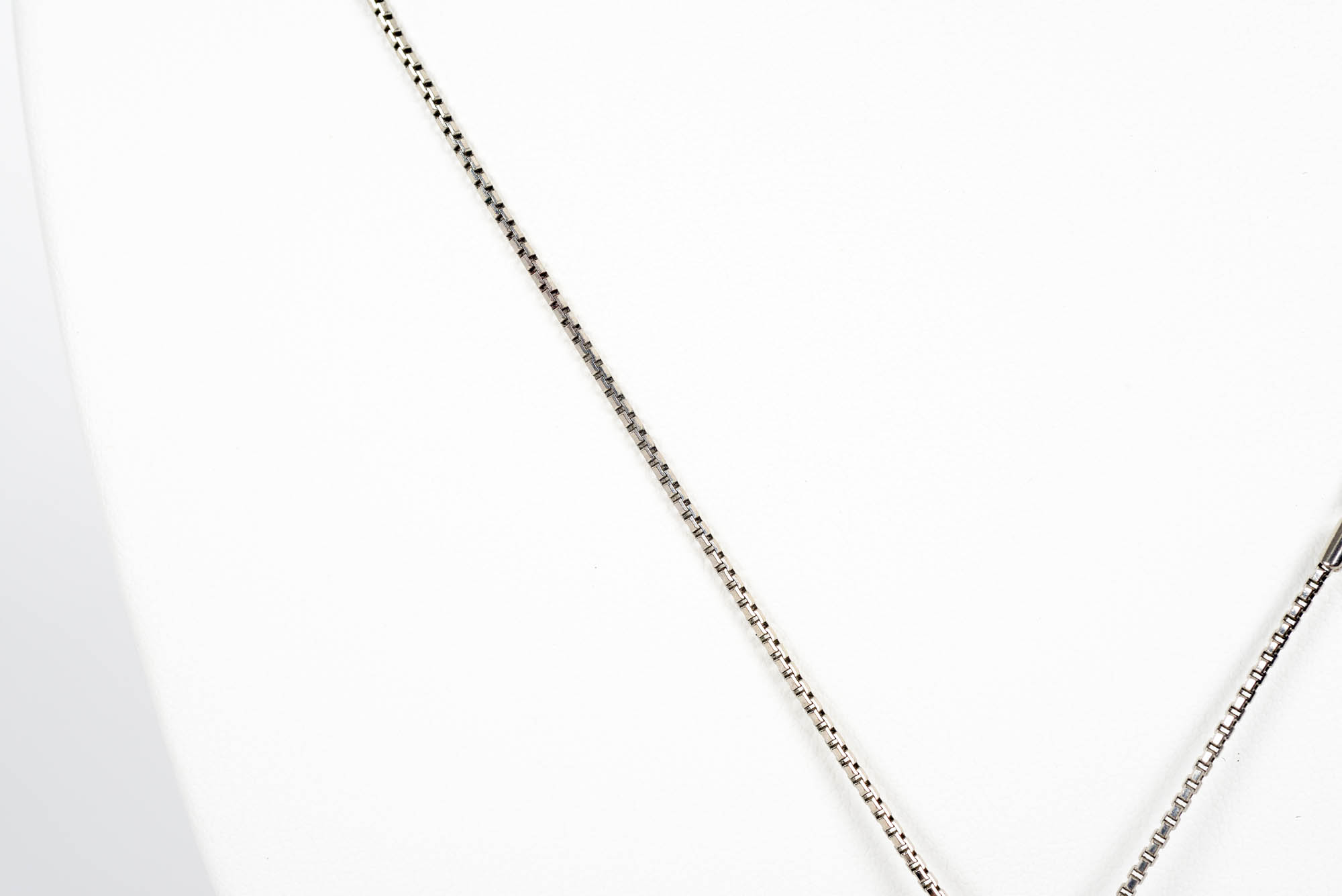 Sterling Silver Necklace with Quartz and Diamonds and Necklace with Amethyst and Quartz