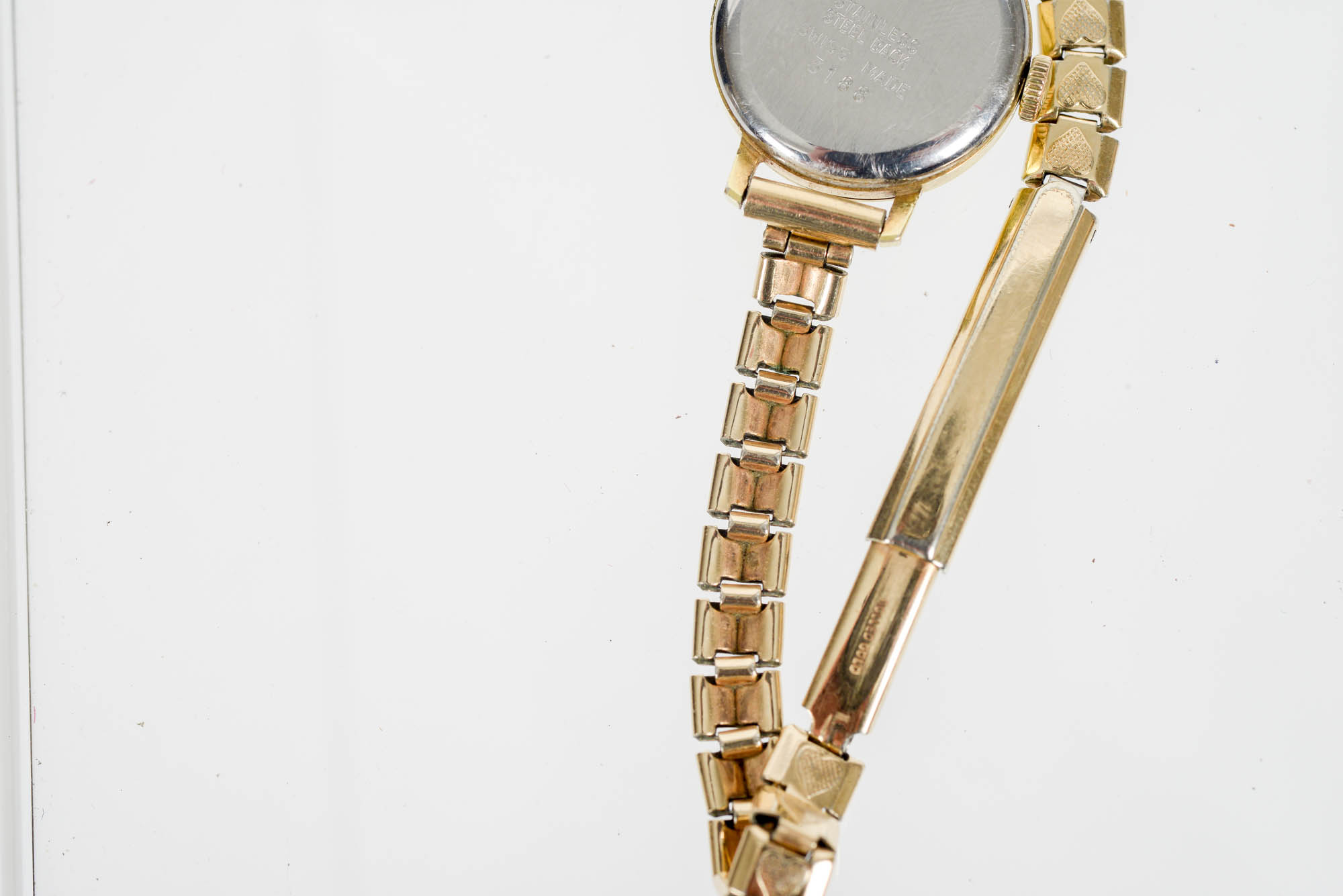 Rolled Gold and Stainless Steel Watch With Mother-of-Pearl Dial by Paul Jobin