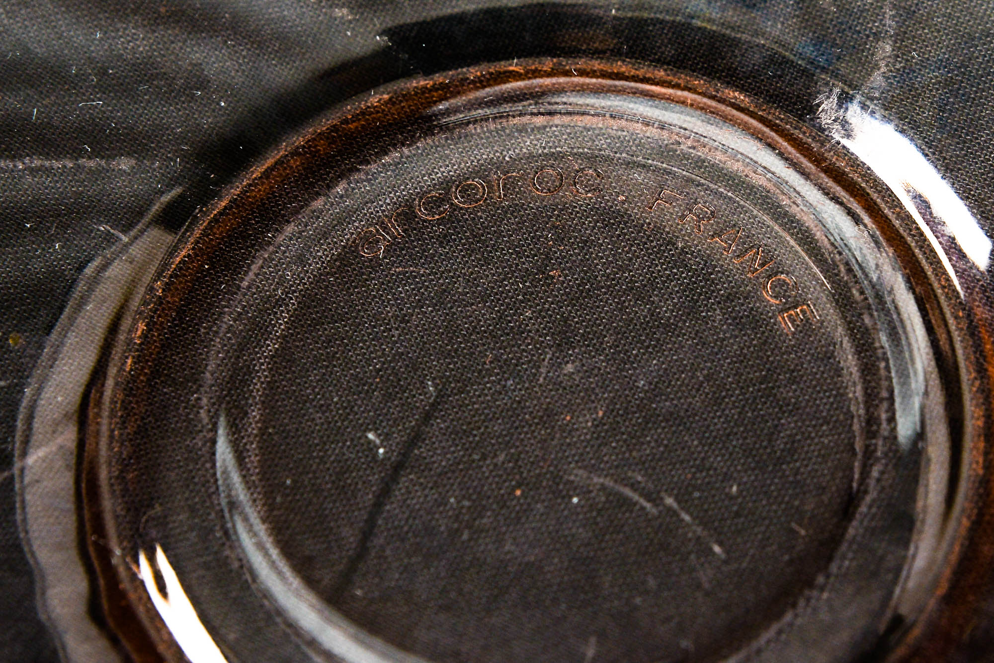 Collection of Pink Pressed Glass including Arcoroc France