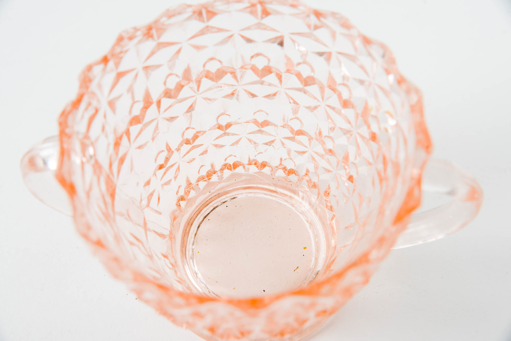 Collection of Pink Pressed Glass including Arcoroc France