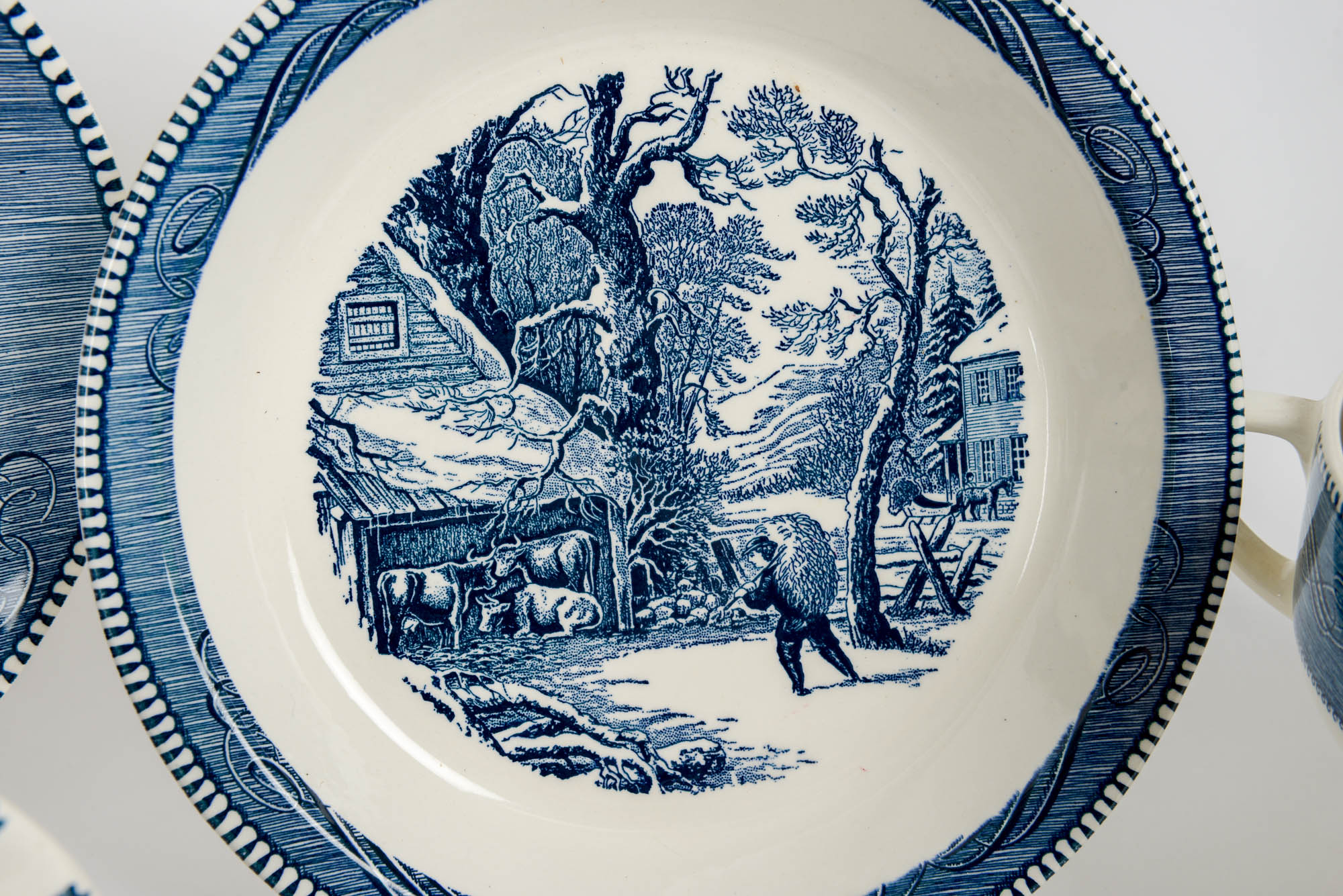 Collection of Currier & Ives Dinnerware and Servingware
