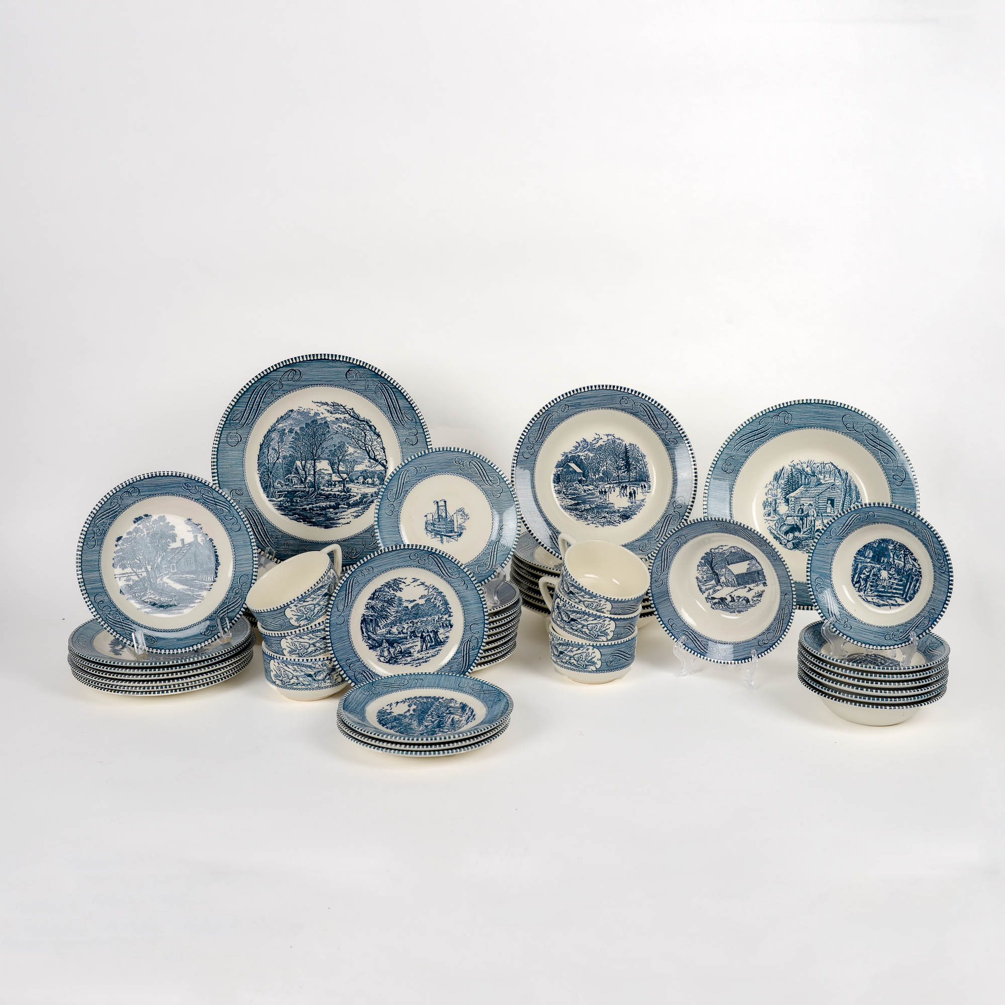 Collection of Currier & Ives Dinnerware and Servingware