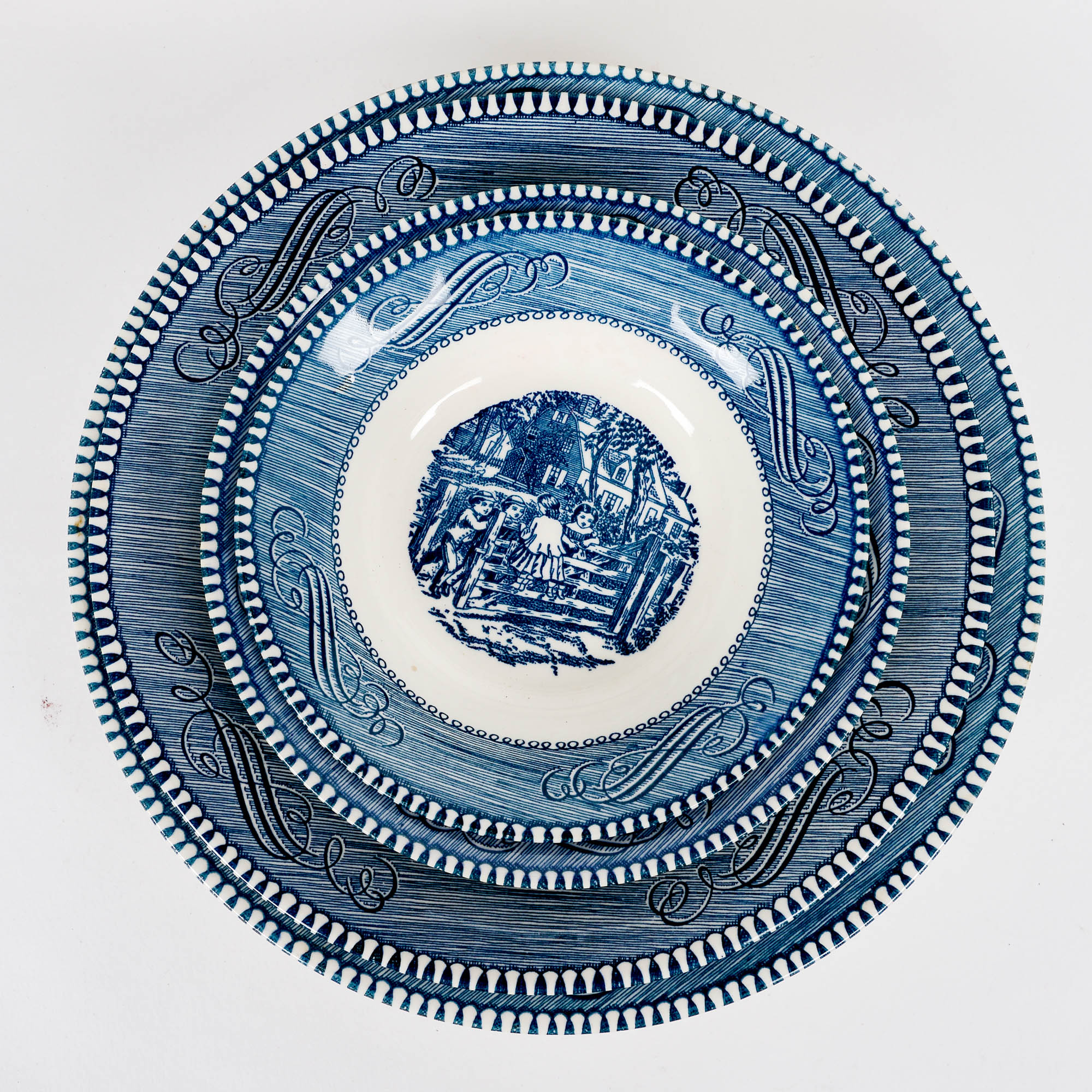 Collection of Currier & Ives Dinnerware and Servingware