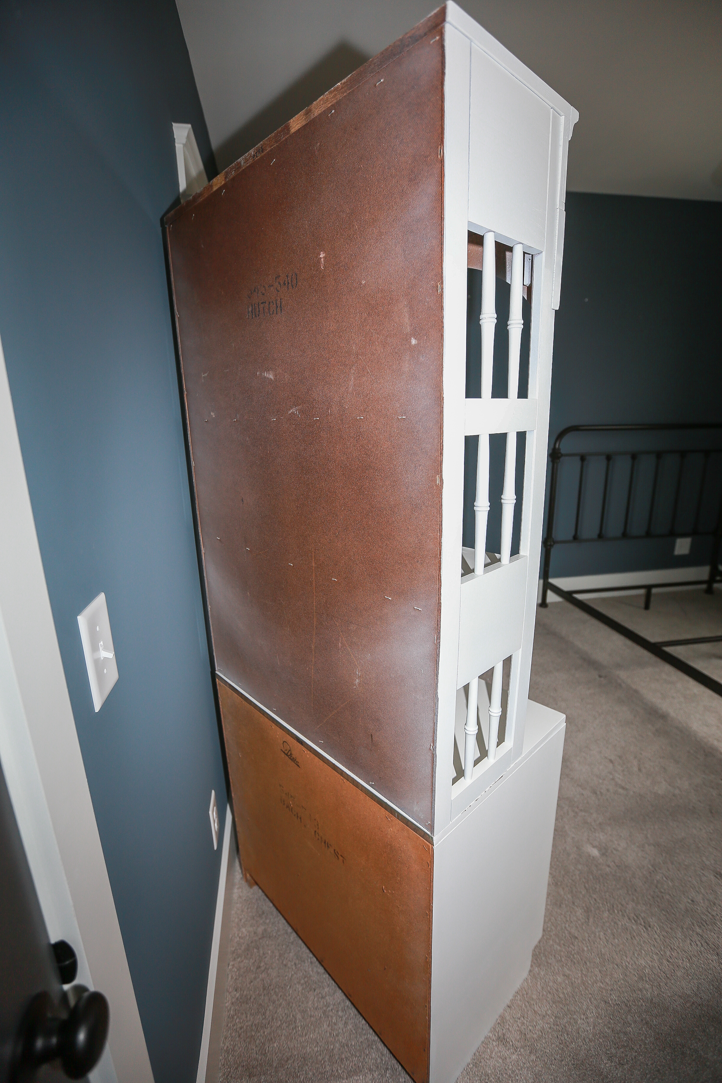 Vintage "Campaigner" Hutch-on-Chest by Dixie Furniture