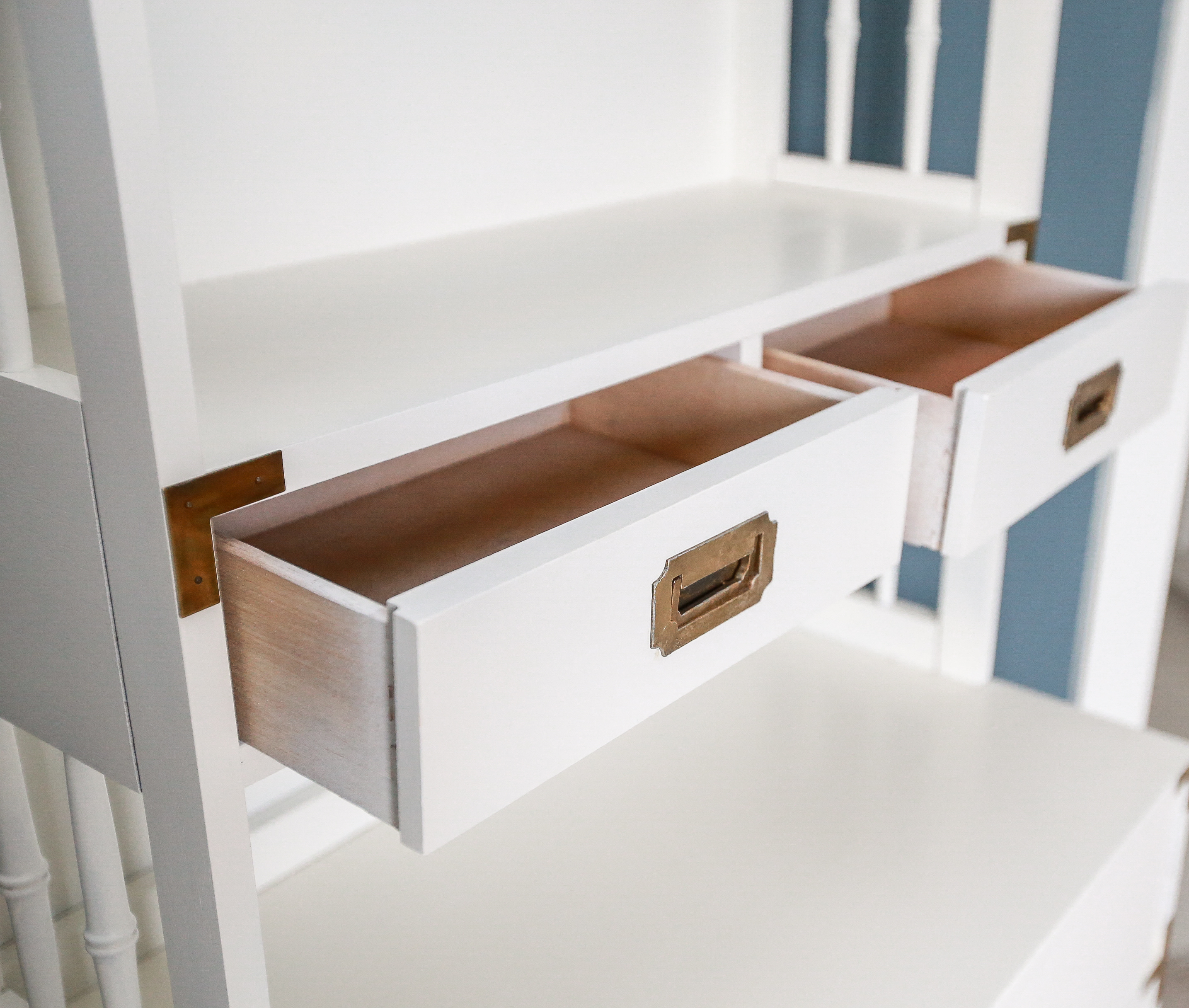 Vintage "Campaigner" Hutch-on-Chest by Dixie Furniture