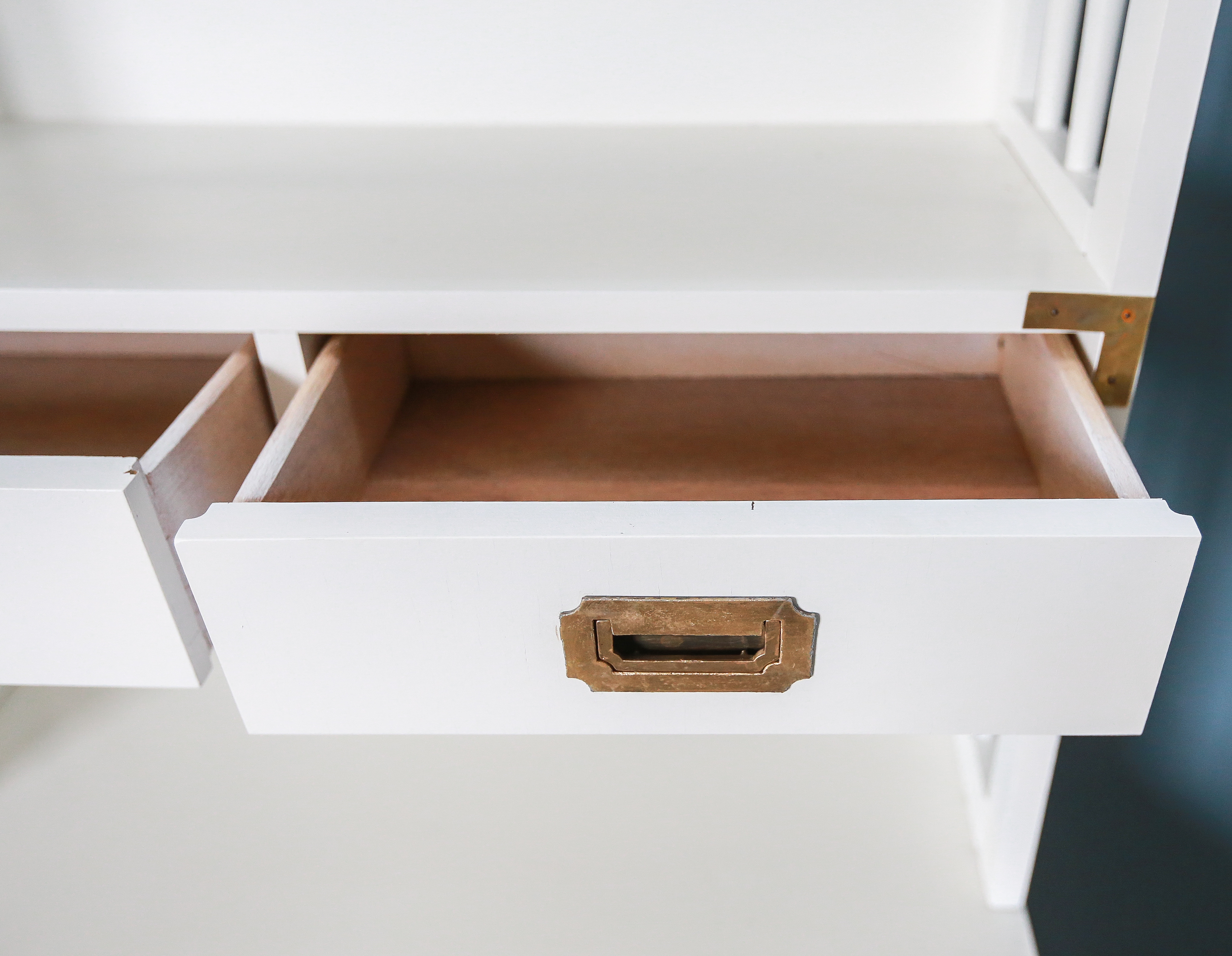 Vintage "Campaigner" Hutch-on-Chest by Dixie Furniture