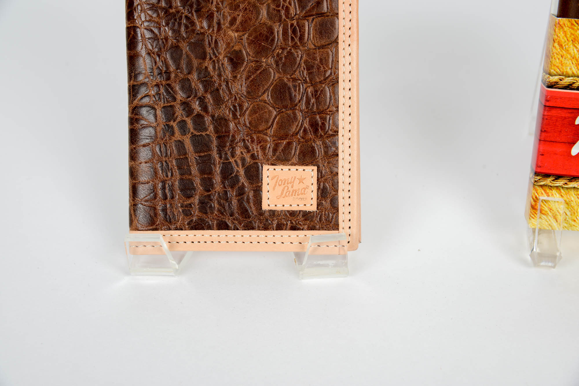 Collection of Leather Tony Lama Boots Wallets