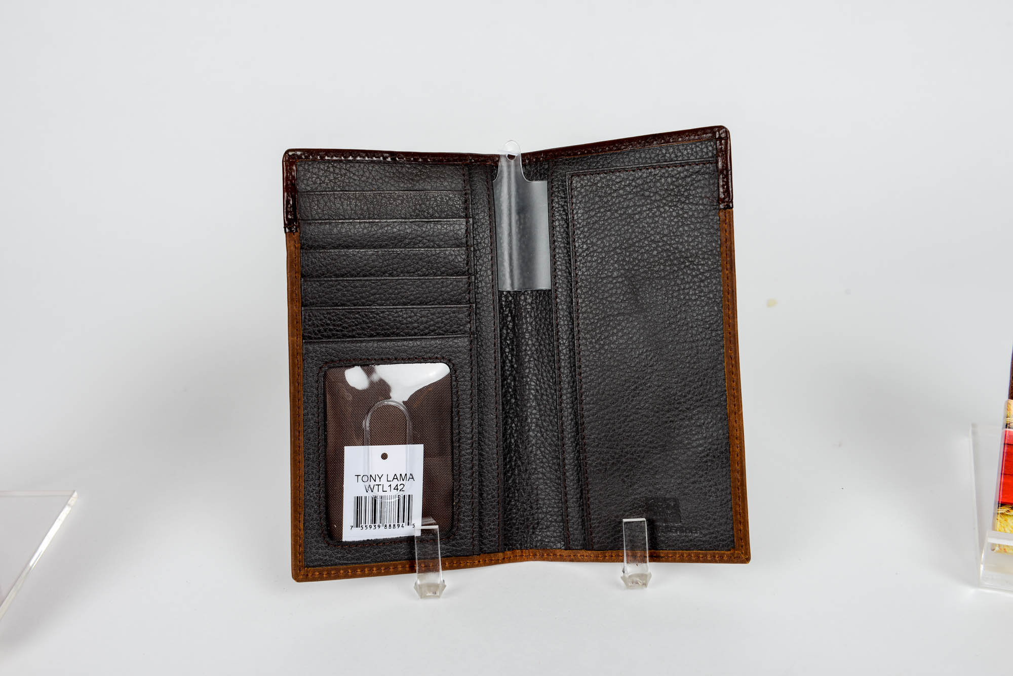 Collection of Leather Tony Lama Boots Wallets