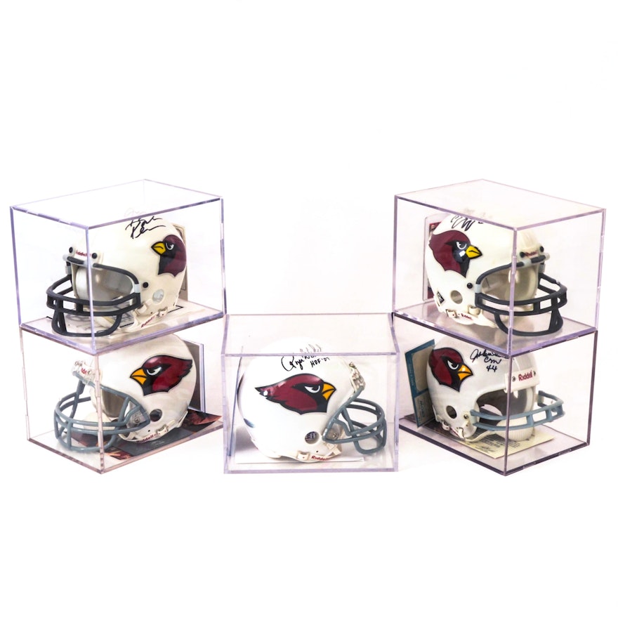 Arizona Cardinals Autographed Miniature Helmets