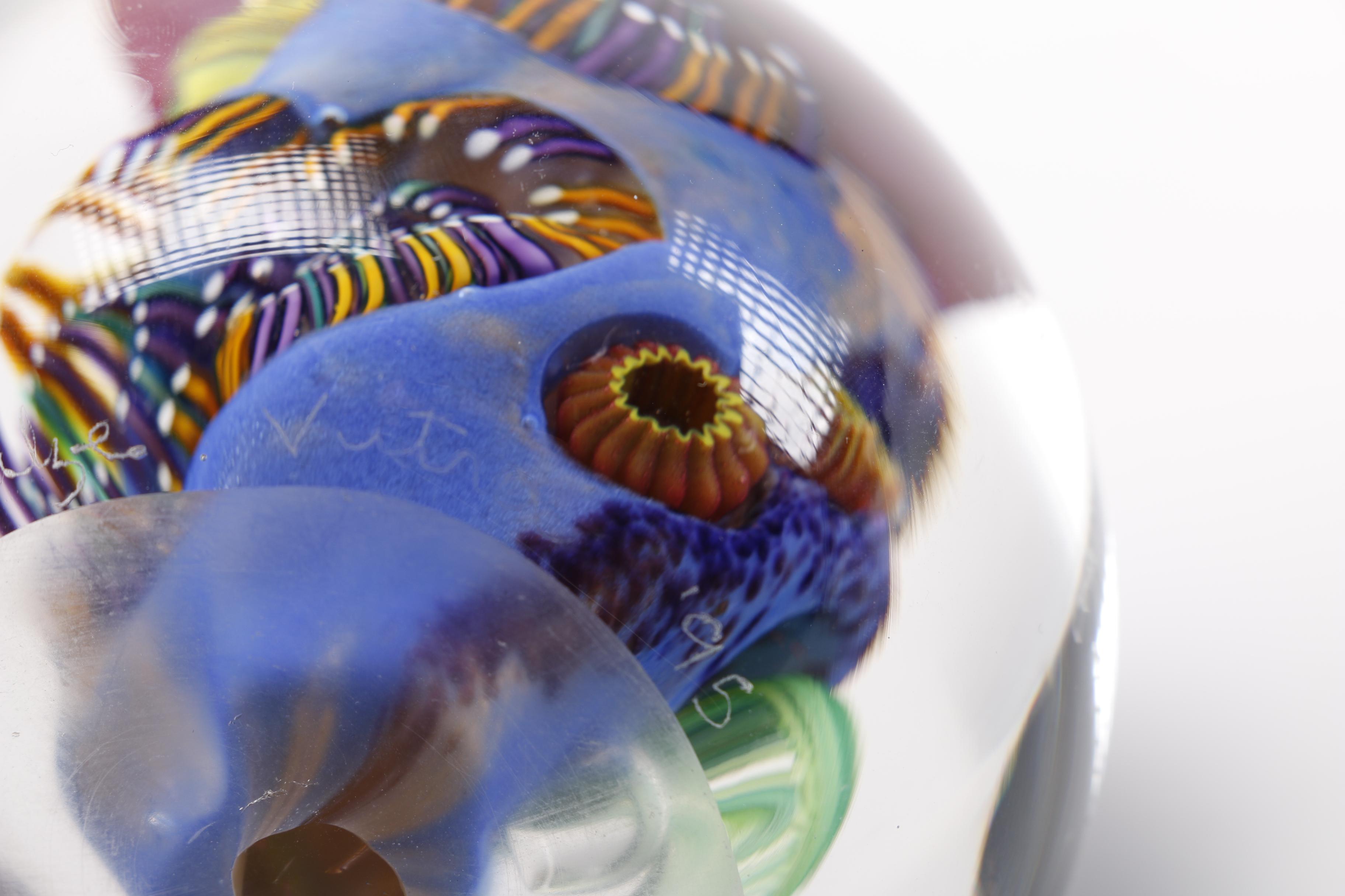 Aro Schulze Signed Tidepool Paperweight Titled "Vitra"