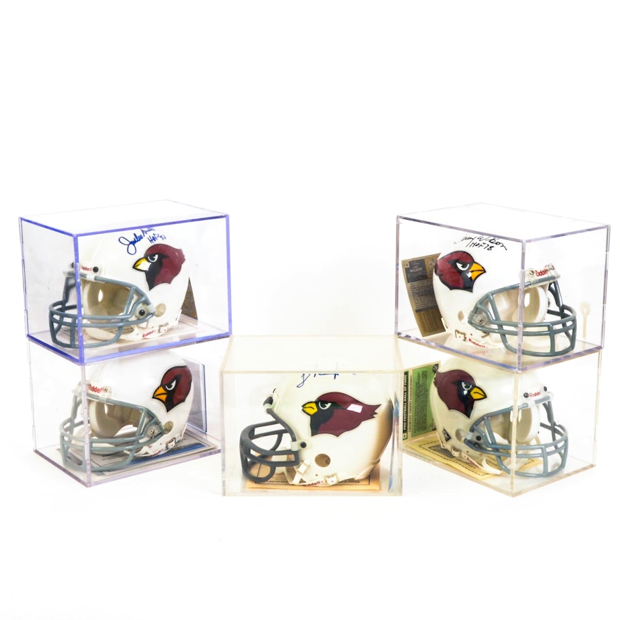 Arizona Cardinals Autographed Mini Helmets