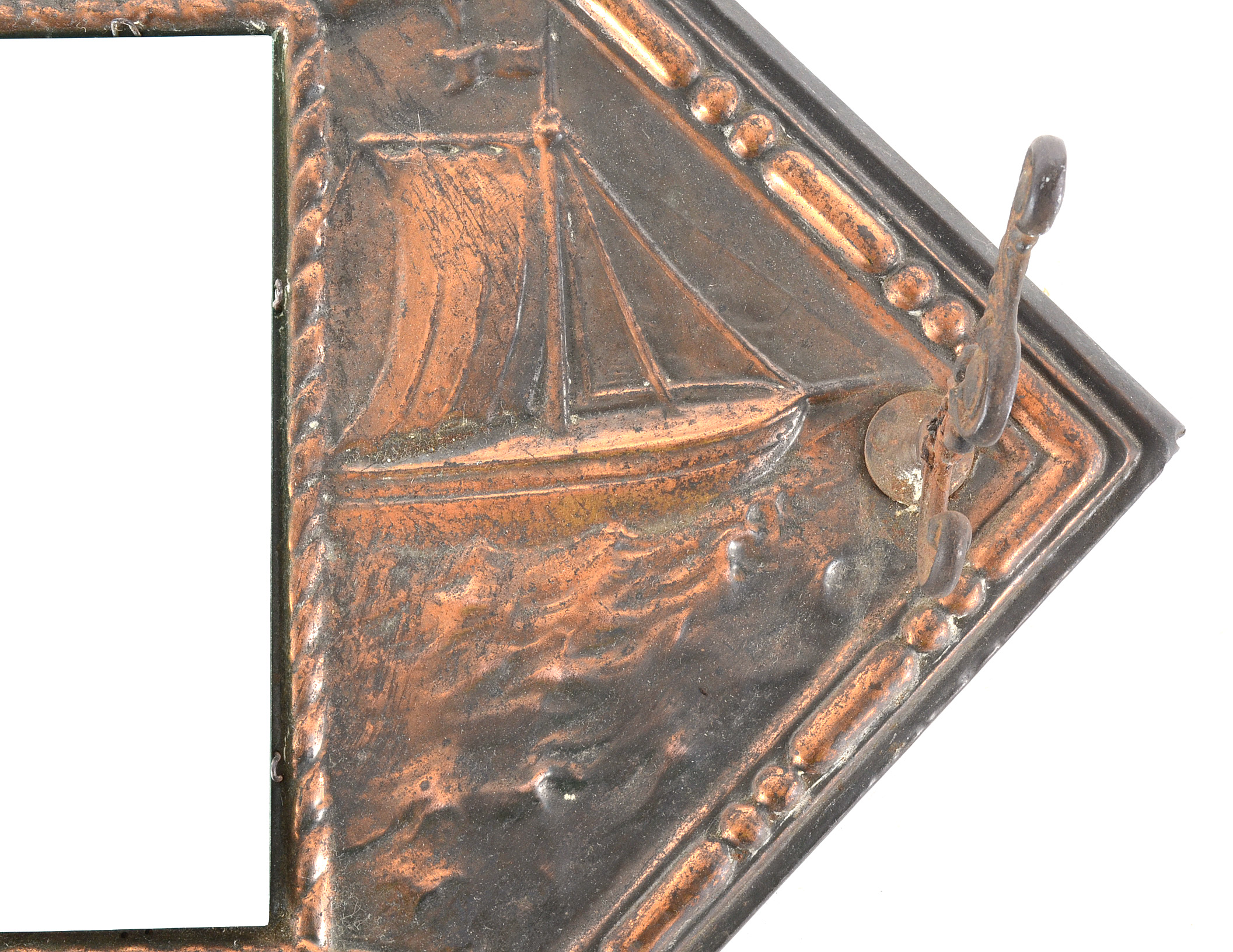 Vintage Copper Wall Mirror