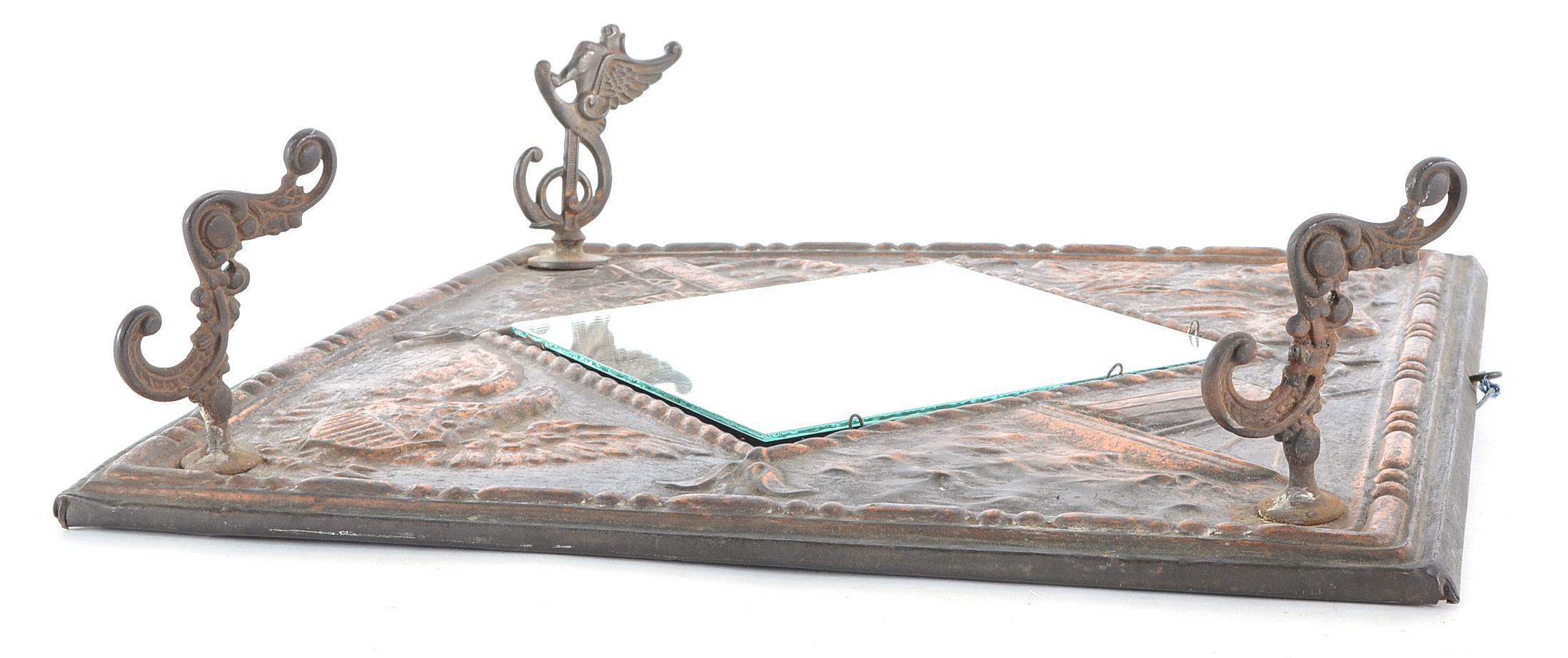 Vintage Copper Wall Mirror