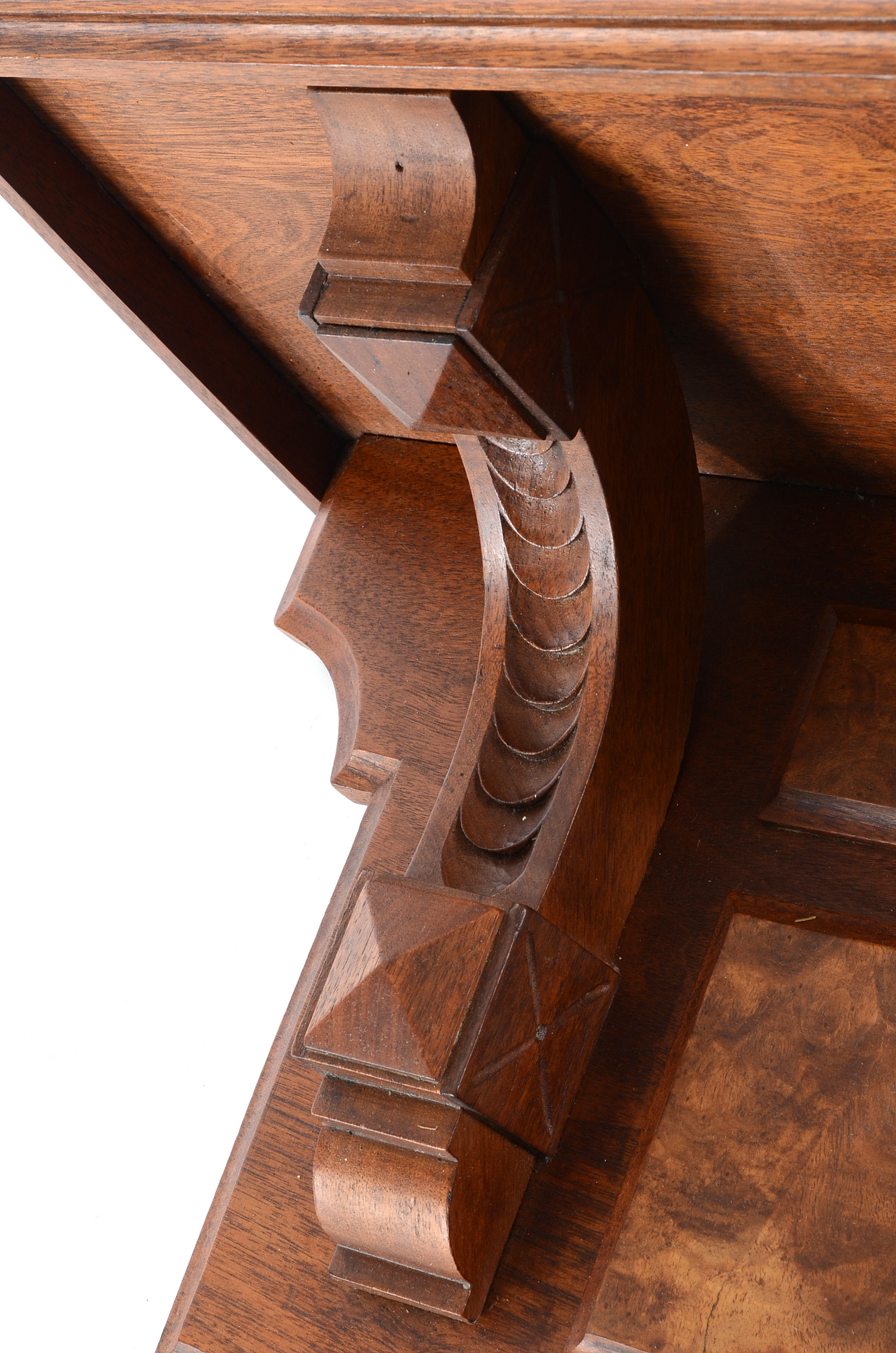 Wall-Mounted Shelf in Walnut