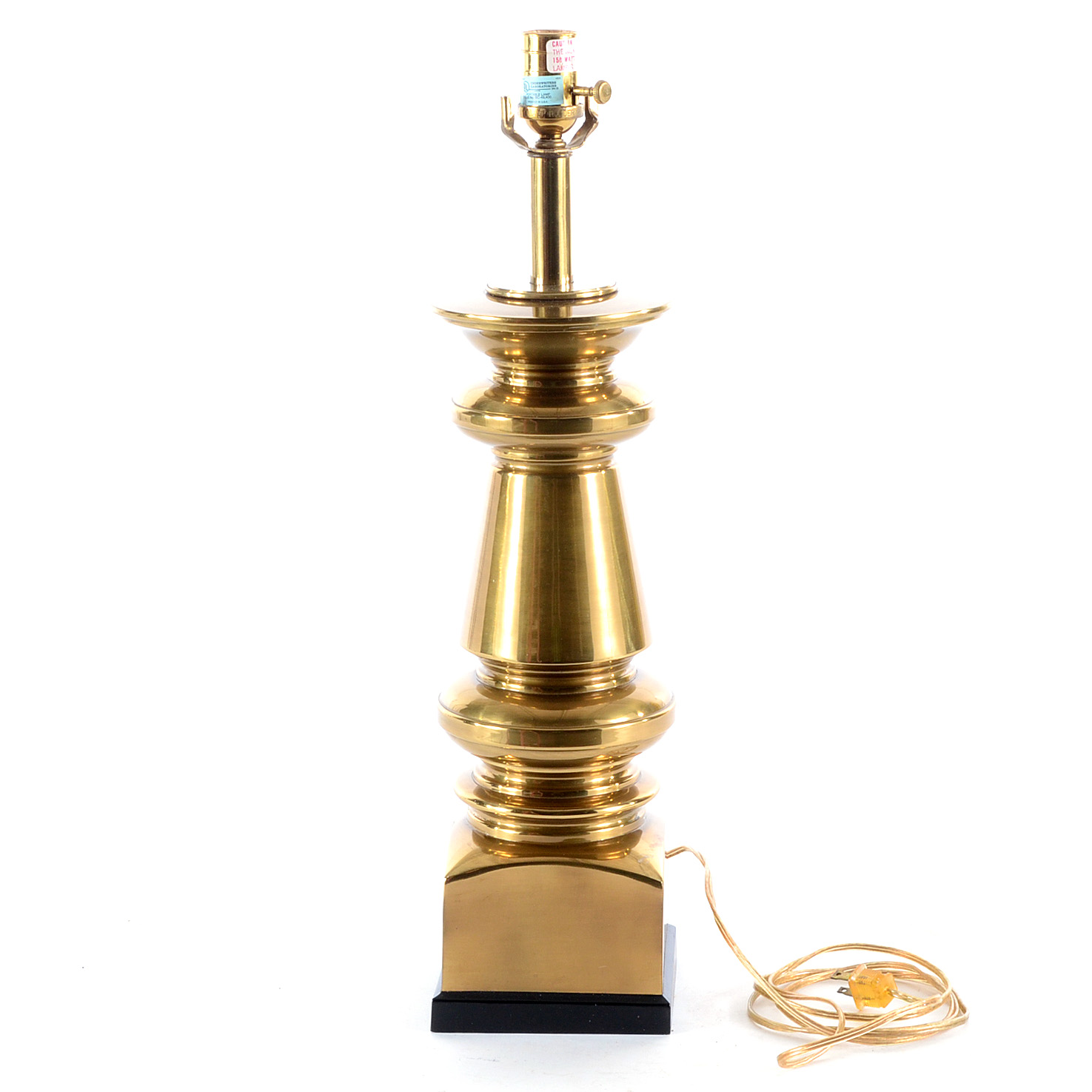 Ethan Allen Turned Brass Lamp Base