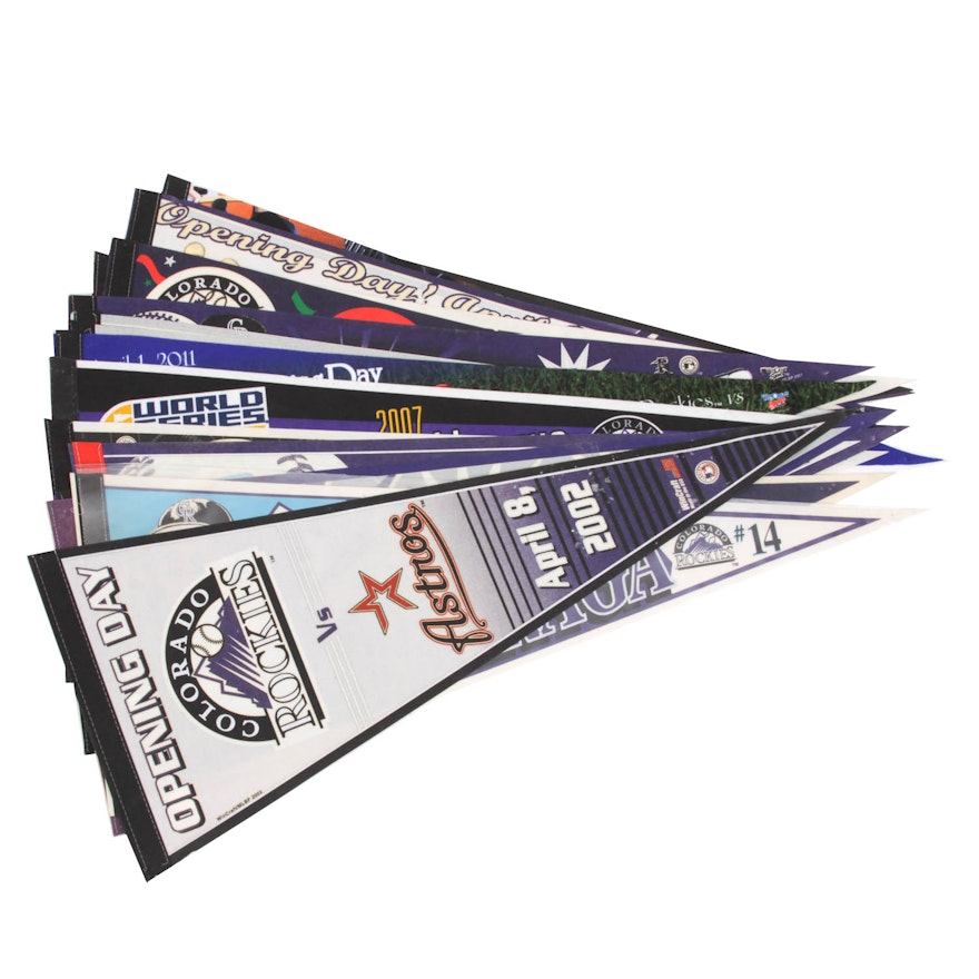 Pennant Collection Featuring Colorado Rockies
