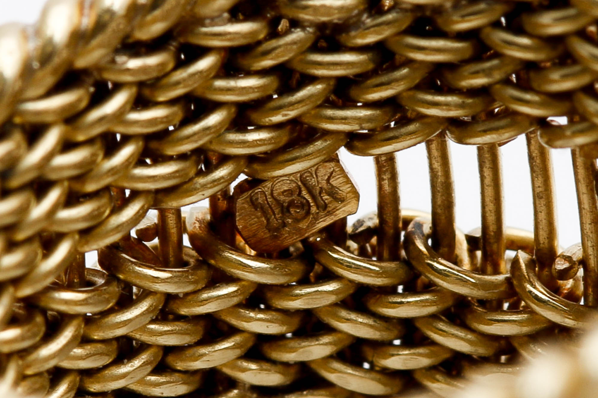 18K Yellow Gold Diamond Twisted Rope Band