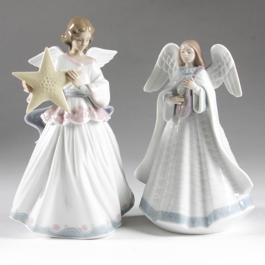 Pair of Angel Lladro Figurines