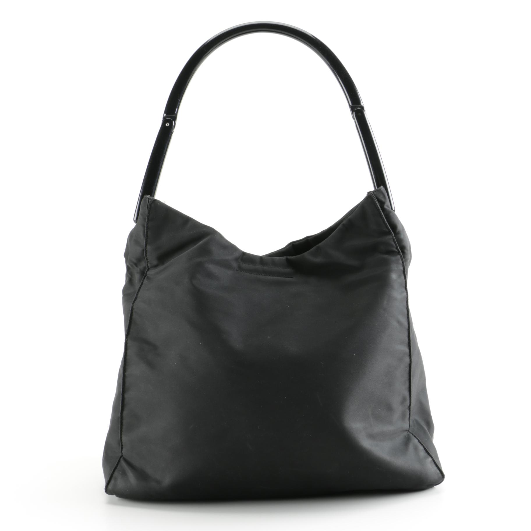 Prada Black Nylon Tote
