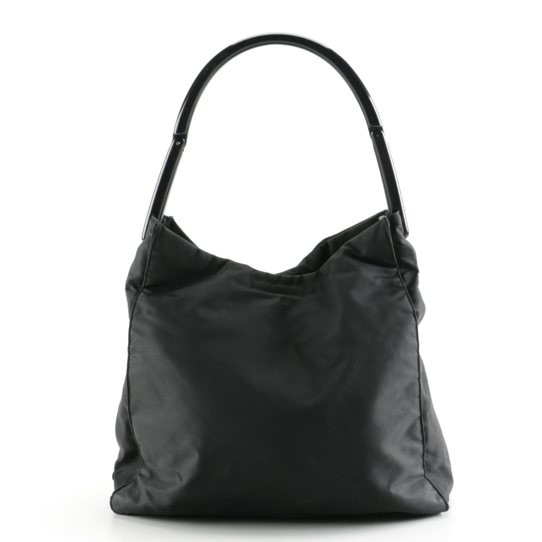 Prada Black Nylon Tote