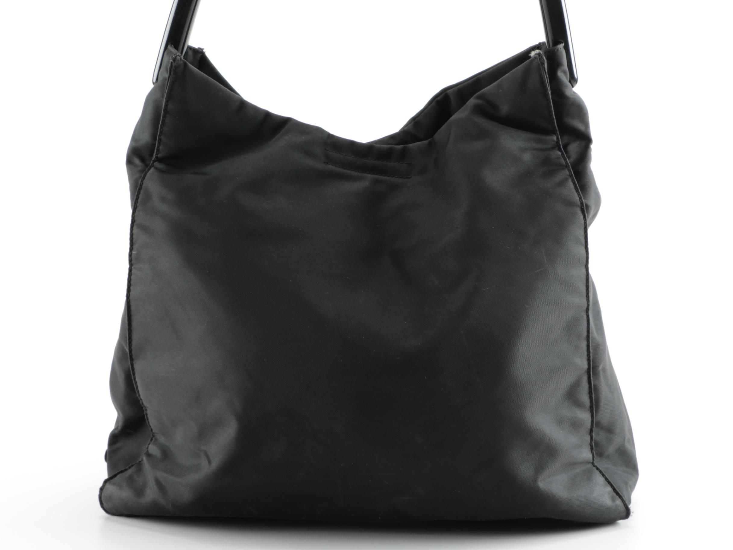 Prada Black Nylon Tote
